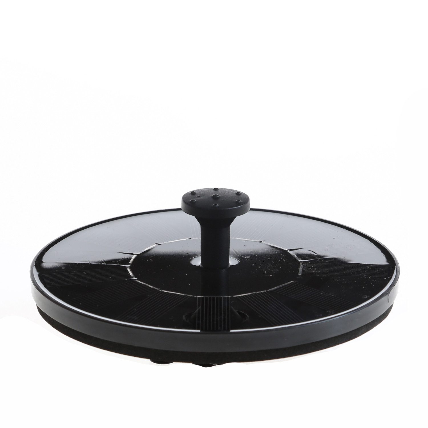 GORANDO Gartenbrunnen Solar Teichpumpe schwimmende Fontäne Teich Springbrunnen 4 Aufsätze