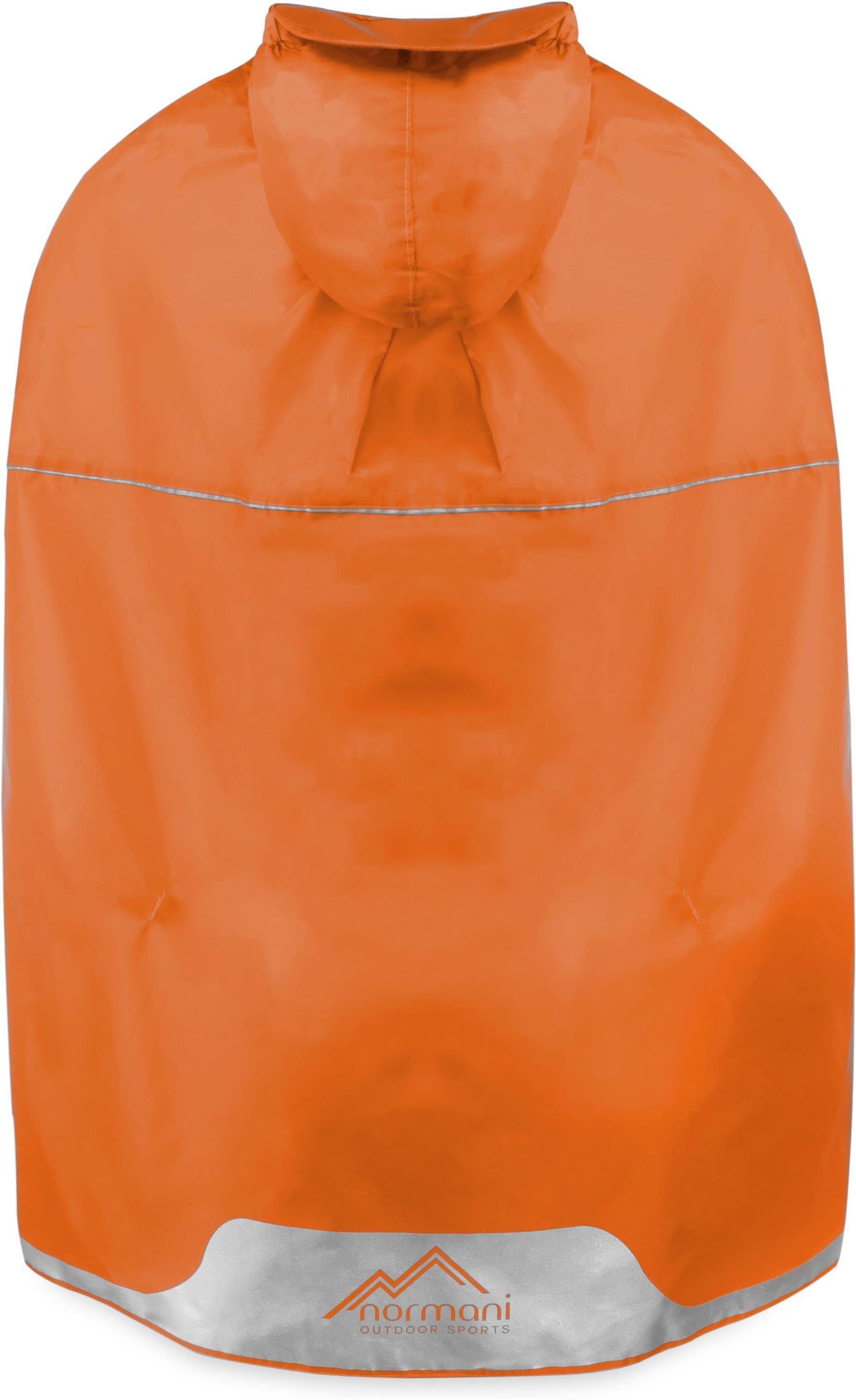 normani Regenponcho Kinder Regenponcho Cherrapunji Kids Wasserdichter Regencape mit Kapuze und Reflektor - Jungen und Mädchen