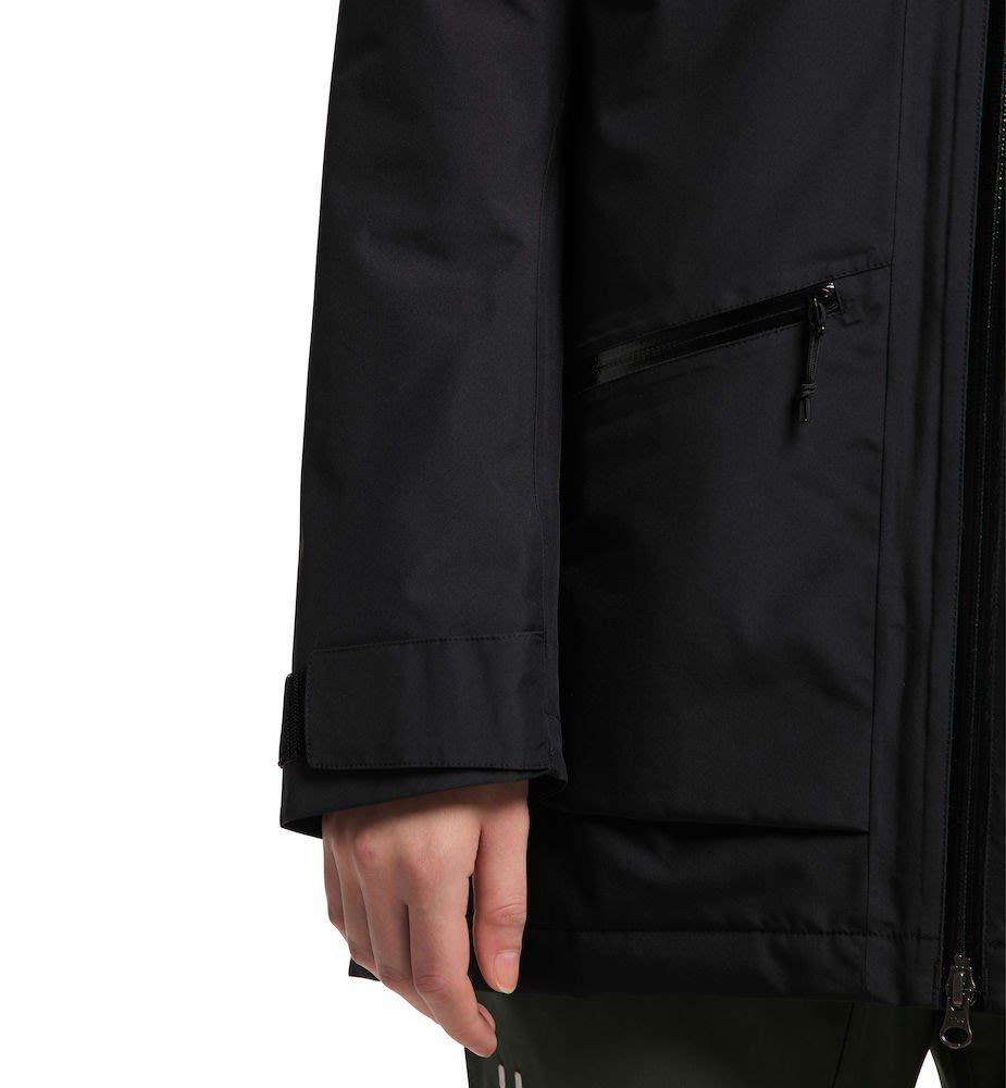 Insulated Haglöfs Black Parka True Parka Haglöfs W Lumi Parka Damen