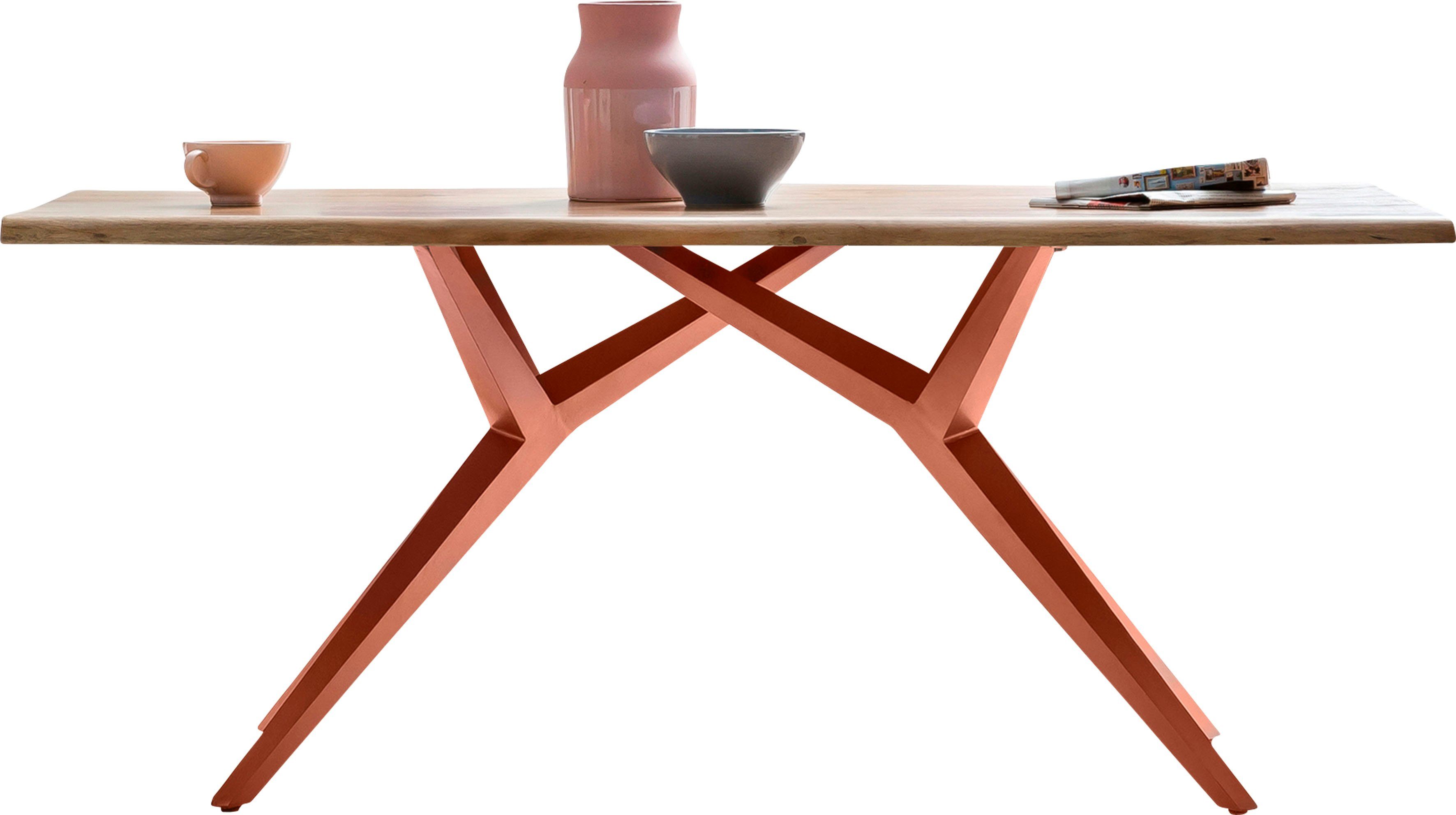 SIT Esstisch, Design-Gestell im industriellen Antiklook