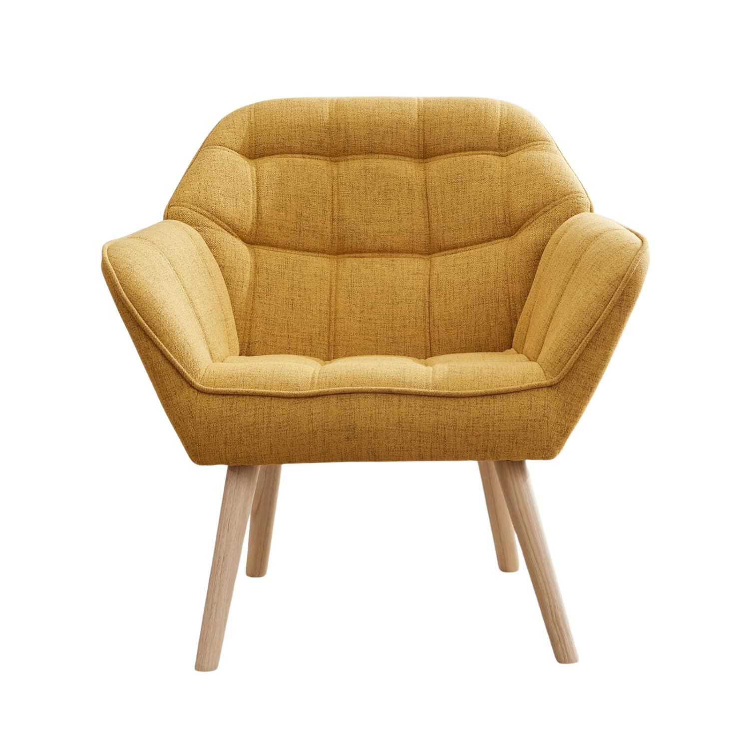 WAHSON OFFICE CHAIRS Ohrensessel mit Massivholz-/Metallbeinen Moderner Sess günstig online kaufen