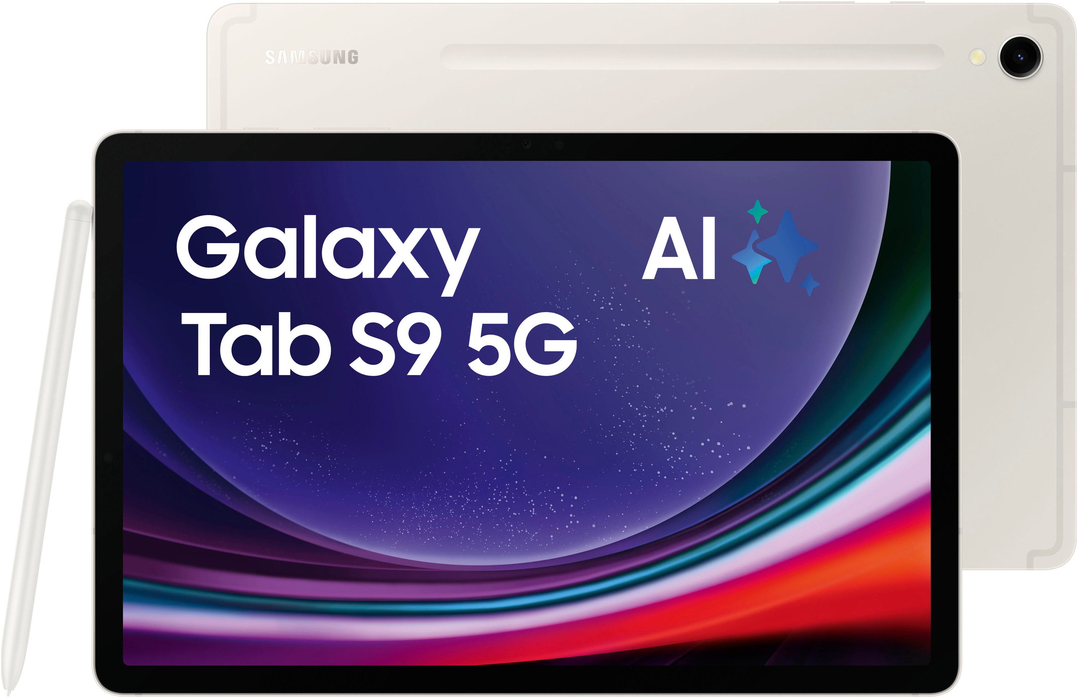 Samsung Galaxy Tab S9 5G Tablet (11", 256 GB, Android, 5G, AI-Funktionen)
