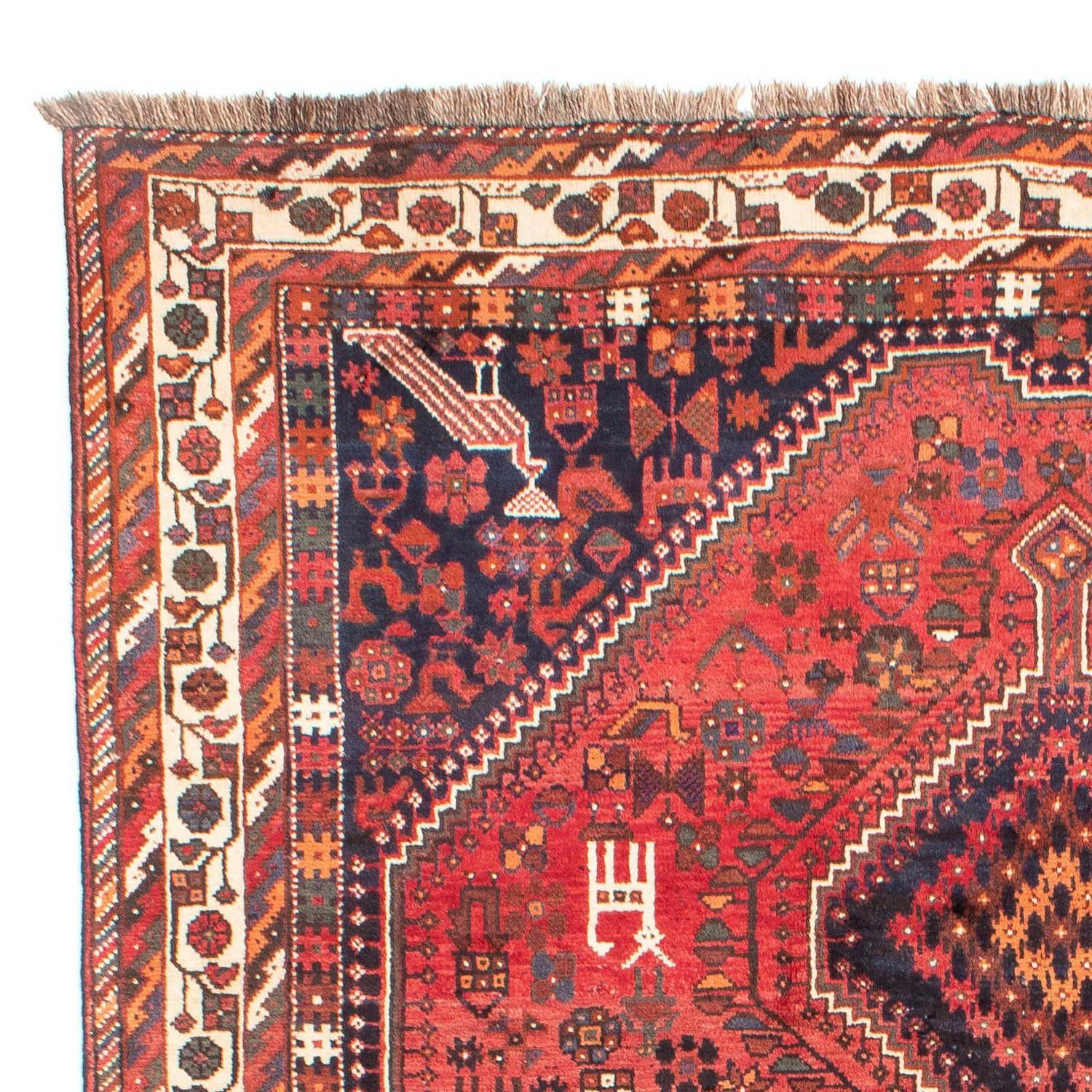 mit Wollteppich mm, morgenland, 206 308 Höhe: rechteckig, Unikat Rosso cm, 10 Medaillon Shiraz x Zertifikat