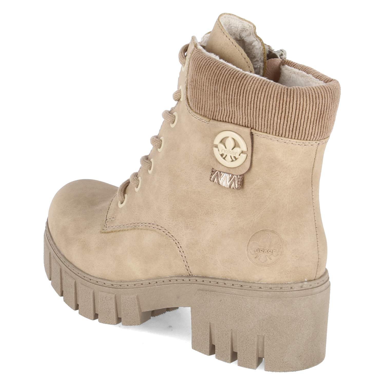 Rieker Rieker 74532-60 Damen Synthetik beige Schnürstiefel