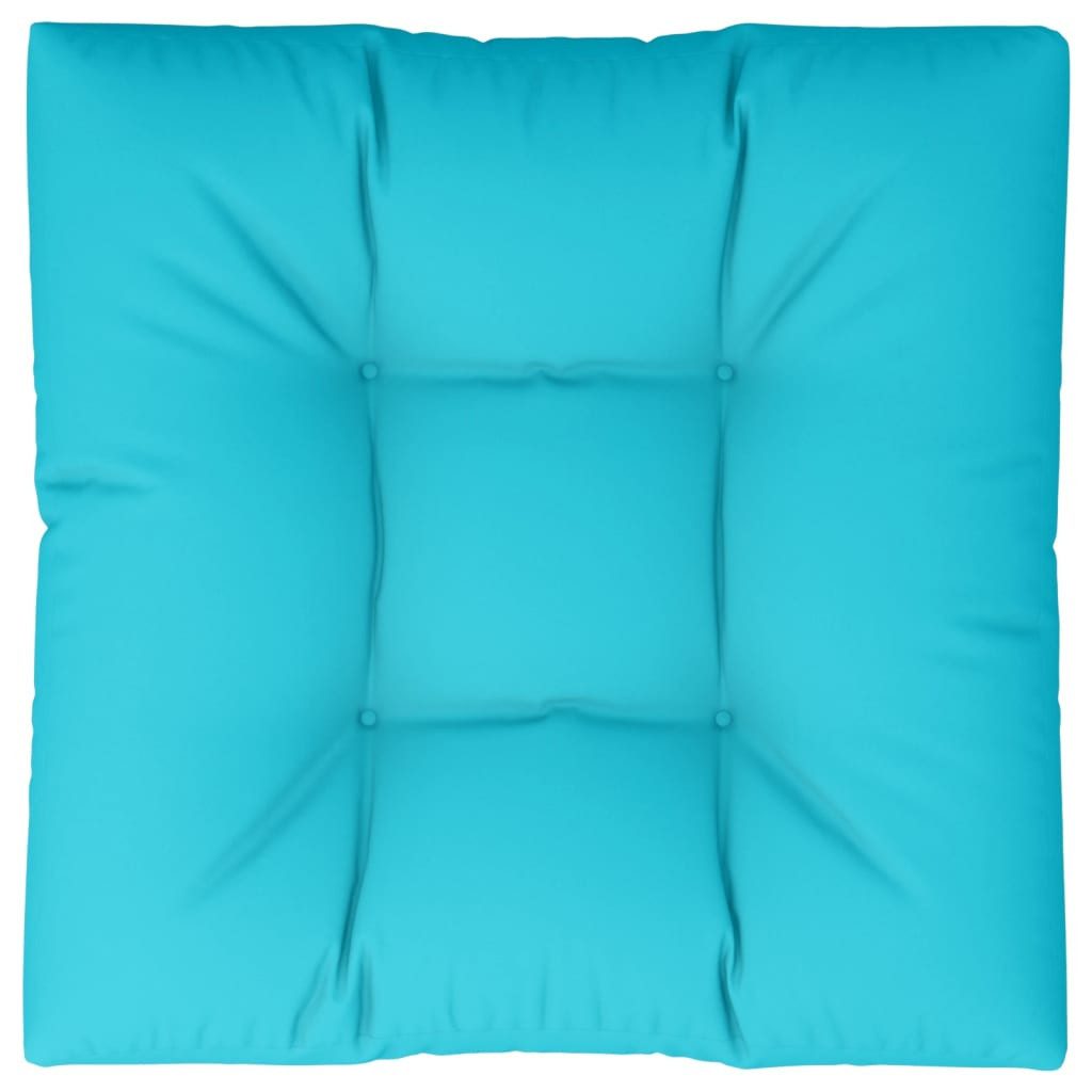 vidaXL Palettenkissen, Sitzkissen Türkis 70x70x12 cm Stoff