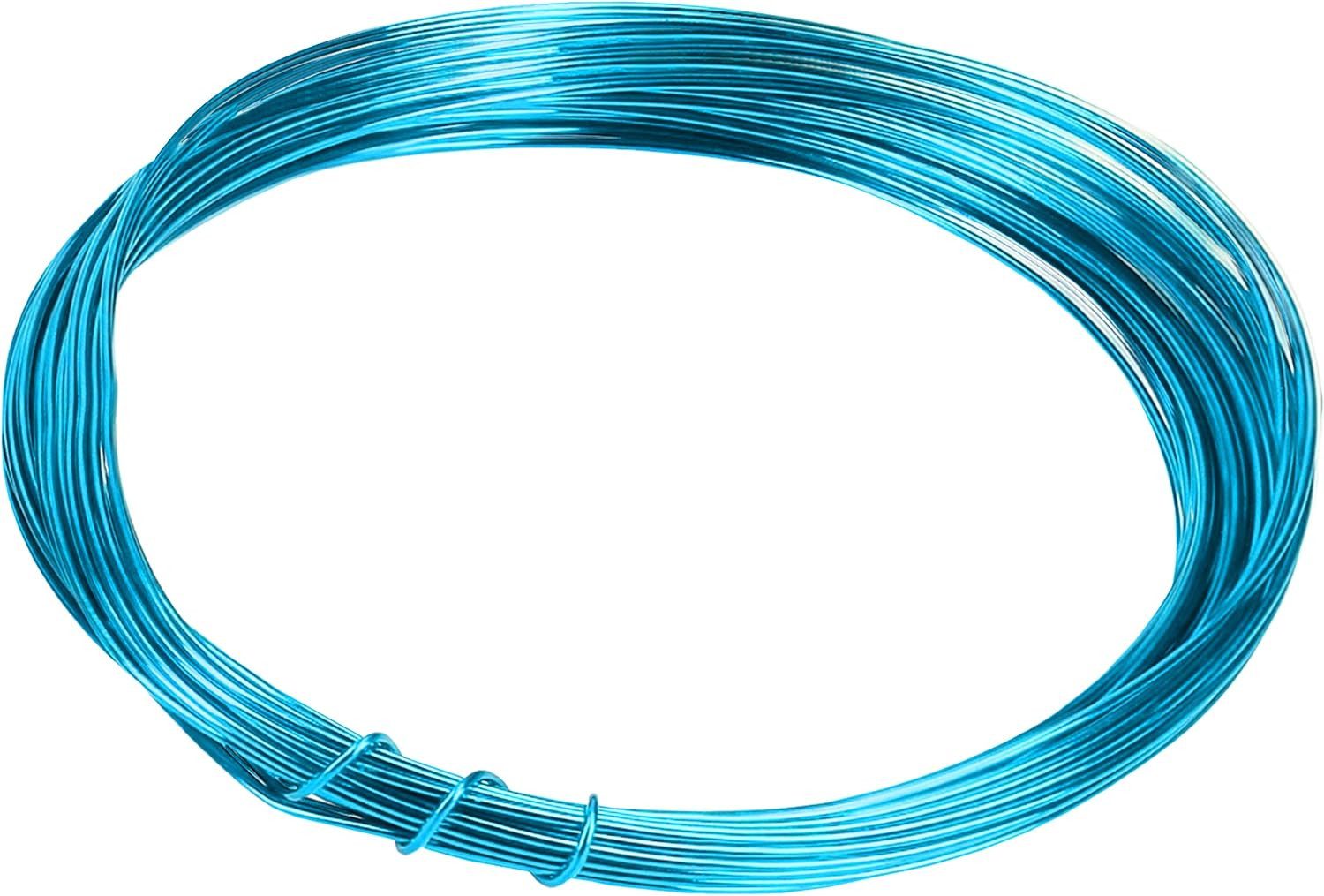 mumbi Basteldraht Basteldraht Aluminium Blau 10m, 1mm stark – Schmuck- & Dekodraht DIY