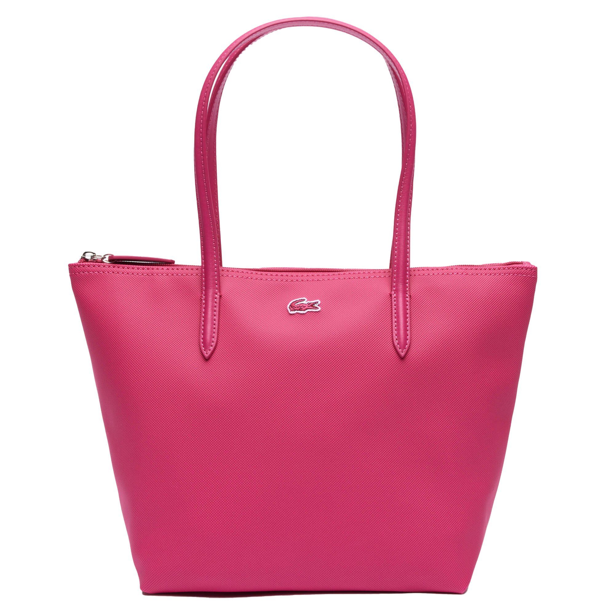 Lacoste Pink Henkeltasche (Spinelle) Damen Handtasche mit Reißverschluss