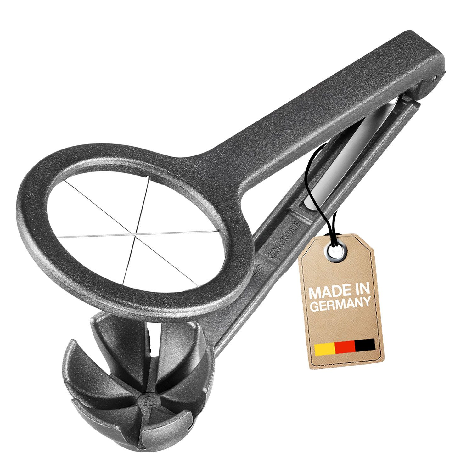 WESTMARK Яйцерезка Columbus Black Edition – für gleichmäßige Spalten – Extra-Scharfe