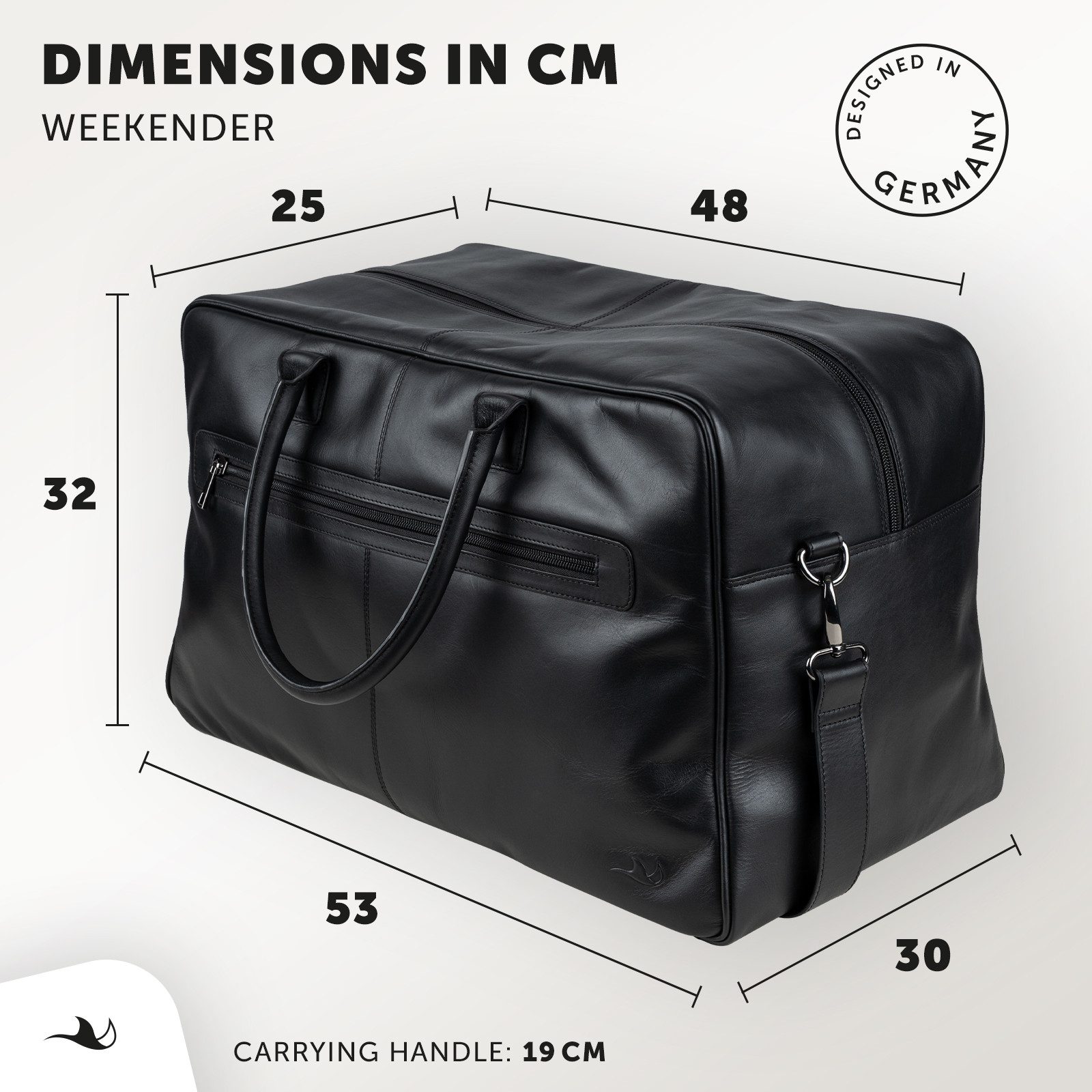 MANTA Weekender Echtleder Reisetasche, Duffle-Bag mit Schuhfach und 16-Zoll günstig online kaufen