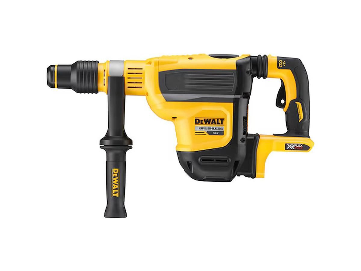 DeWalt Akku-Kombibohrhammer Flexvolt SDS-max, Basis, 54 V, max. 380 U/min, mit 10,5 Joule, ohne Akku & Ladegerät, im Transportkoffer
