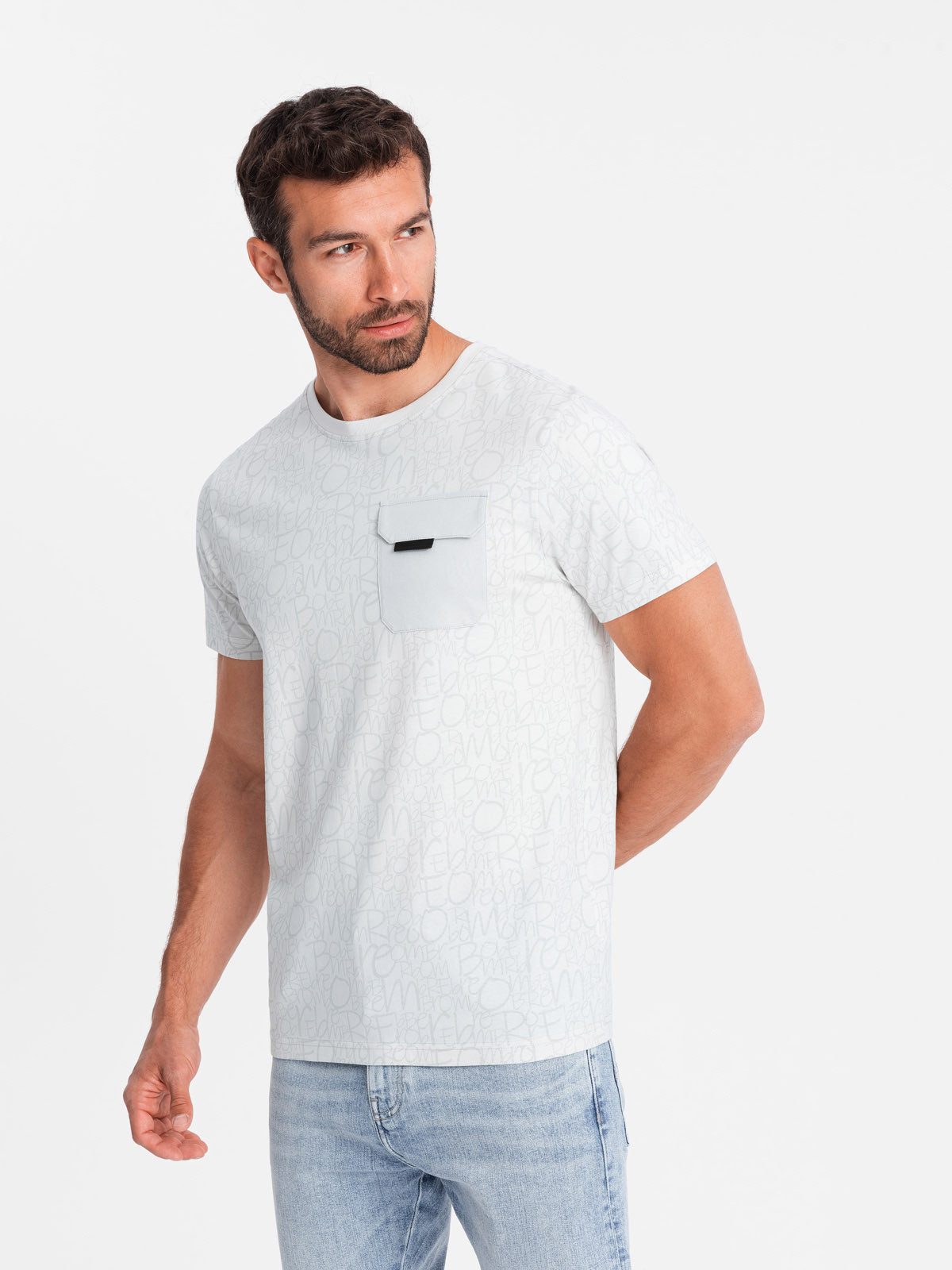 OMBRE Print-Shirt Baumwoll-T-Shirt für Herren mit günstig online kaufen