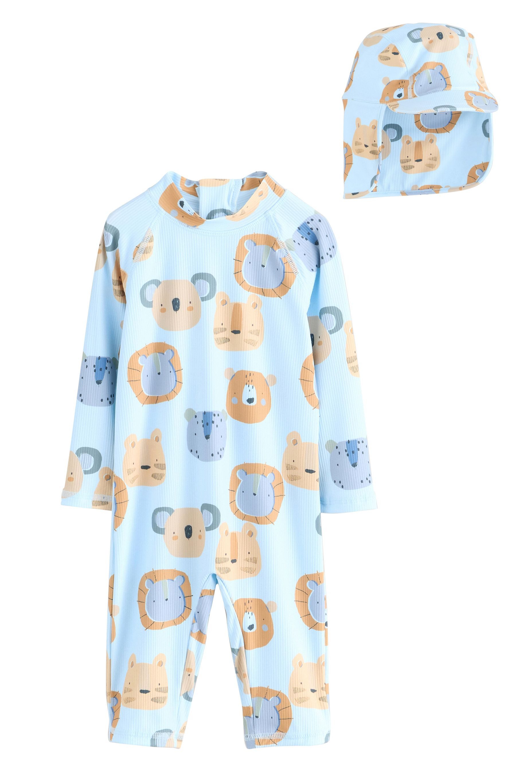 Next Badeanzug Sonnenschutz-Badeanzug und Mütze, Set günstig online kaufen