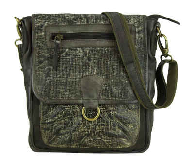 Sunsa Umhängetasche Leder Tasche für Damen, Schultertasche/ Crossbody Bag in Vintage Retro Design., echt Leder