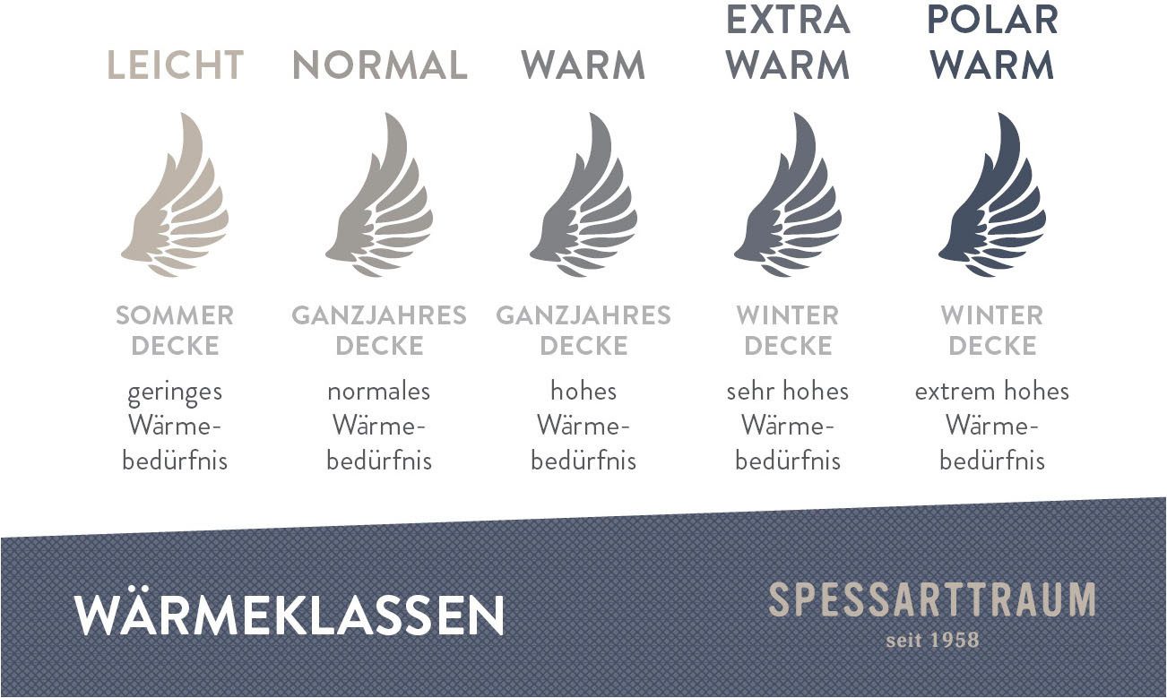 SPESSARTTRAUM Daunenbettdecke Exklusiv, Bettdecken für Sommer günstig online kaufen