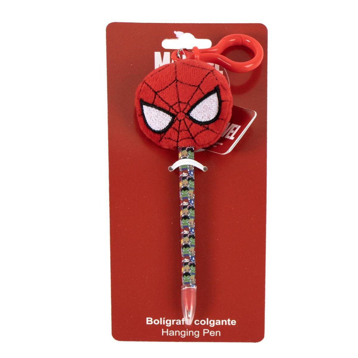 MARVEL Kugelschreiber Spiderman Kugelschreiber mit Anhänger ältere Kinder Schreibwaren