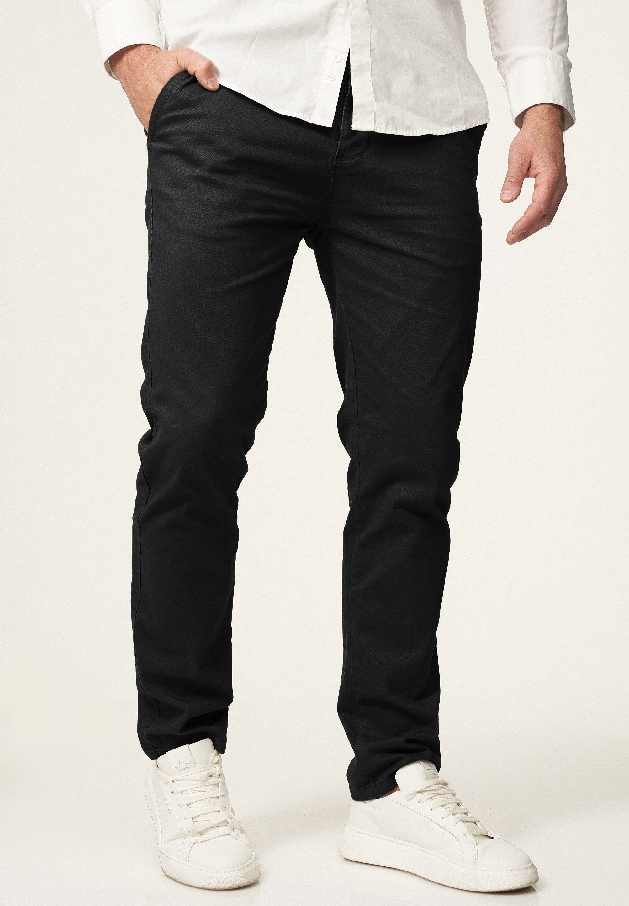 DAILY COTTON Chinohose DCPROVO Herren Chino Hose Elastische Jeans Stoffhose Slim-Fit Casual Business