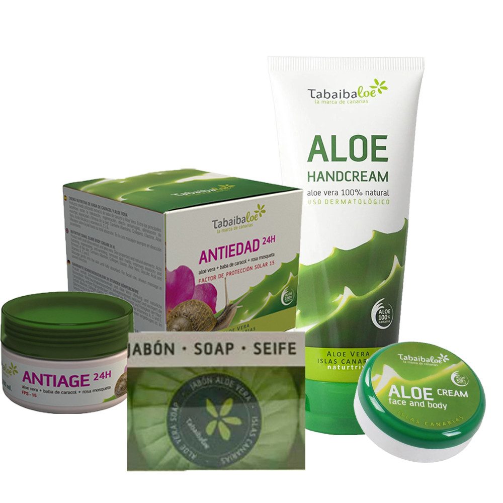 Tabaibaloe Pflege-Geschenkset Tabaibaloe Aloe Vera Geschenkset 4-Teilig