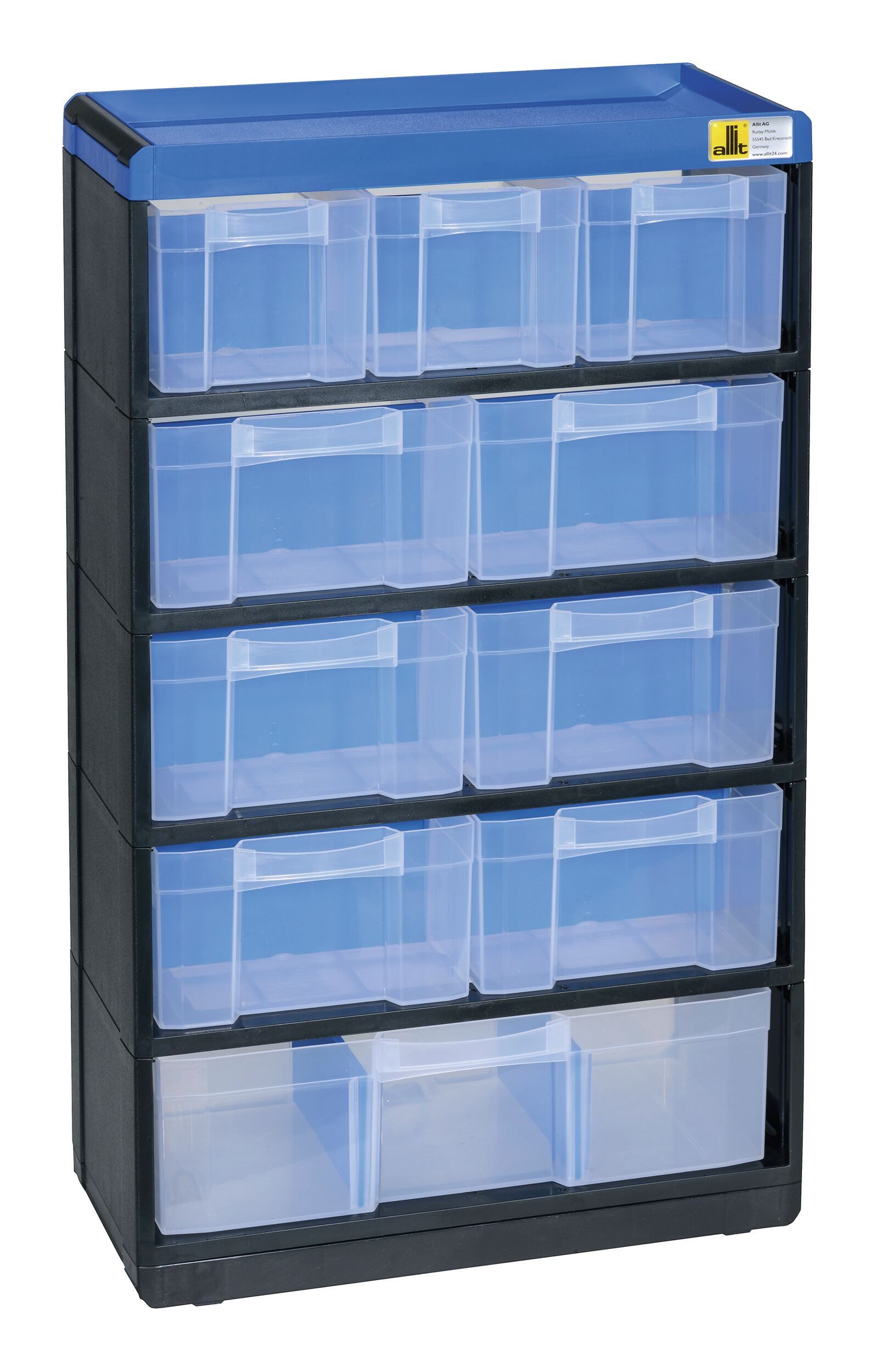 Allit Kleinteilemagazin, VarioPlus Pro 53/21 10 Schubladen 11 Trenner