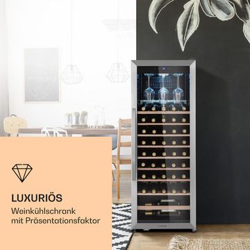 Klarstein Weinkühlschrank Vinamour 46 bottle Uno, für 46 Standardflaschen á 0,75l,Wein Flaschenkühlschrank Weintemperierschrank Weinschrank Kühlschrank