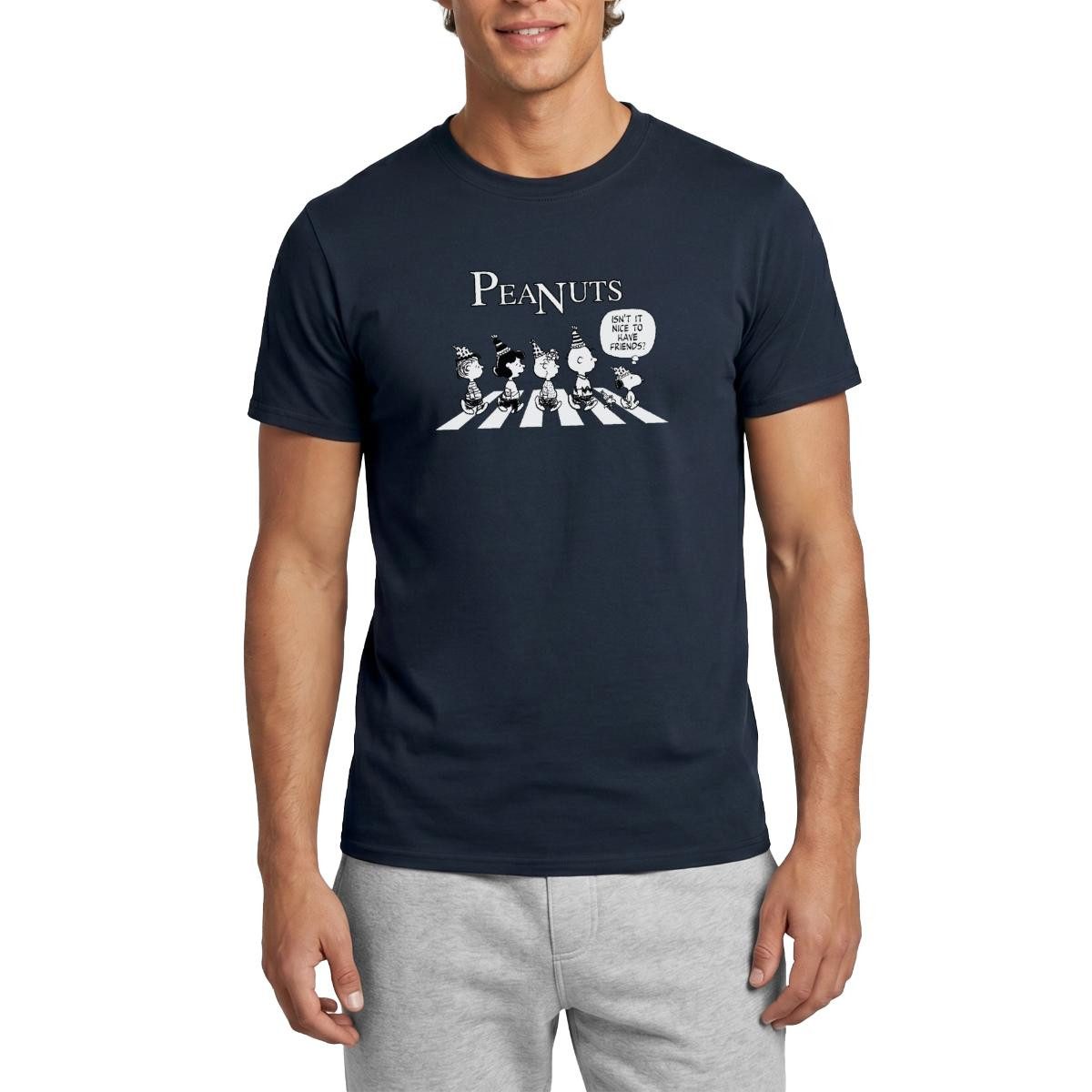 Spreadshirt T-Shirt Peanuts Snoopy, Charlie, Stella & Lucy Geburtstag Männer T-Shirt (1-tlg)