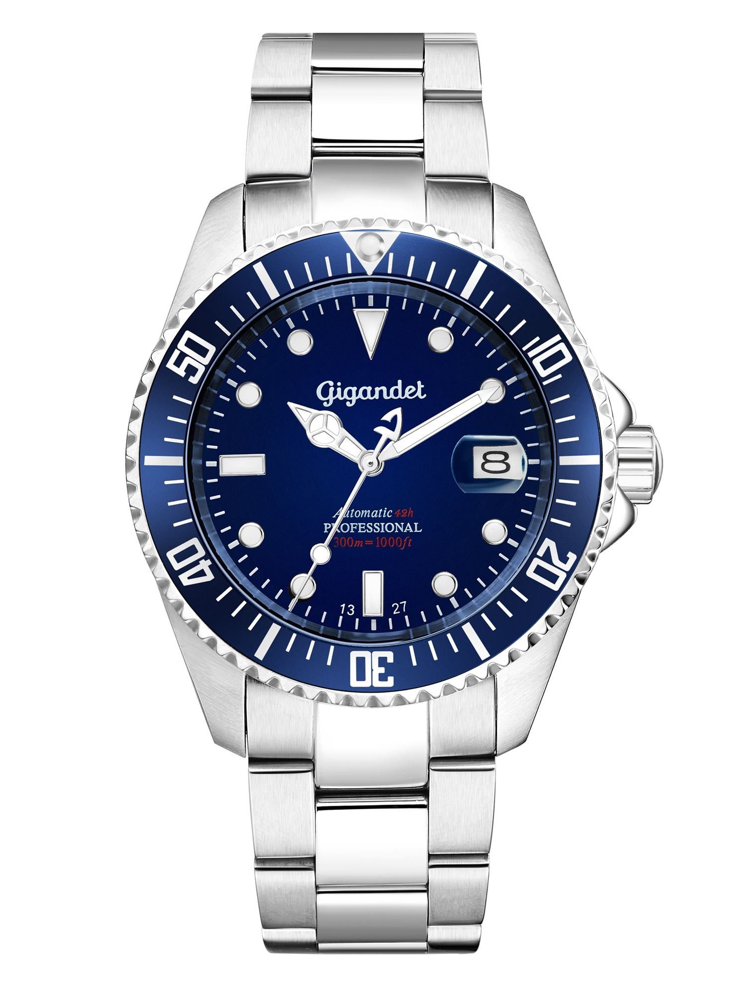 Gigandet Automatikuhr SEA GROUND, Mineralglas, Sekundenstopp, Datum, Tauche günstig online kaufen