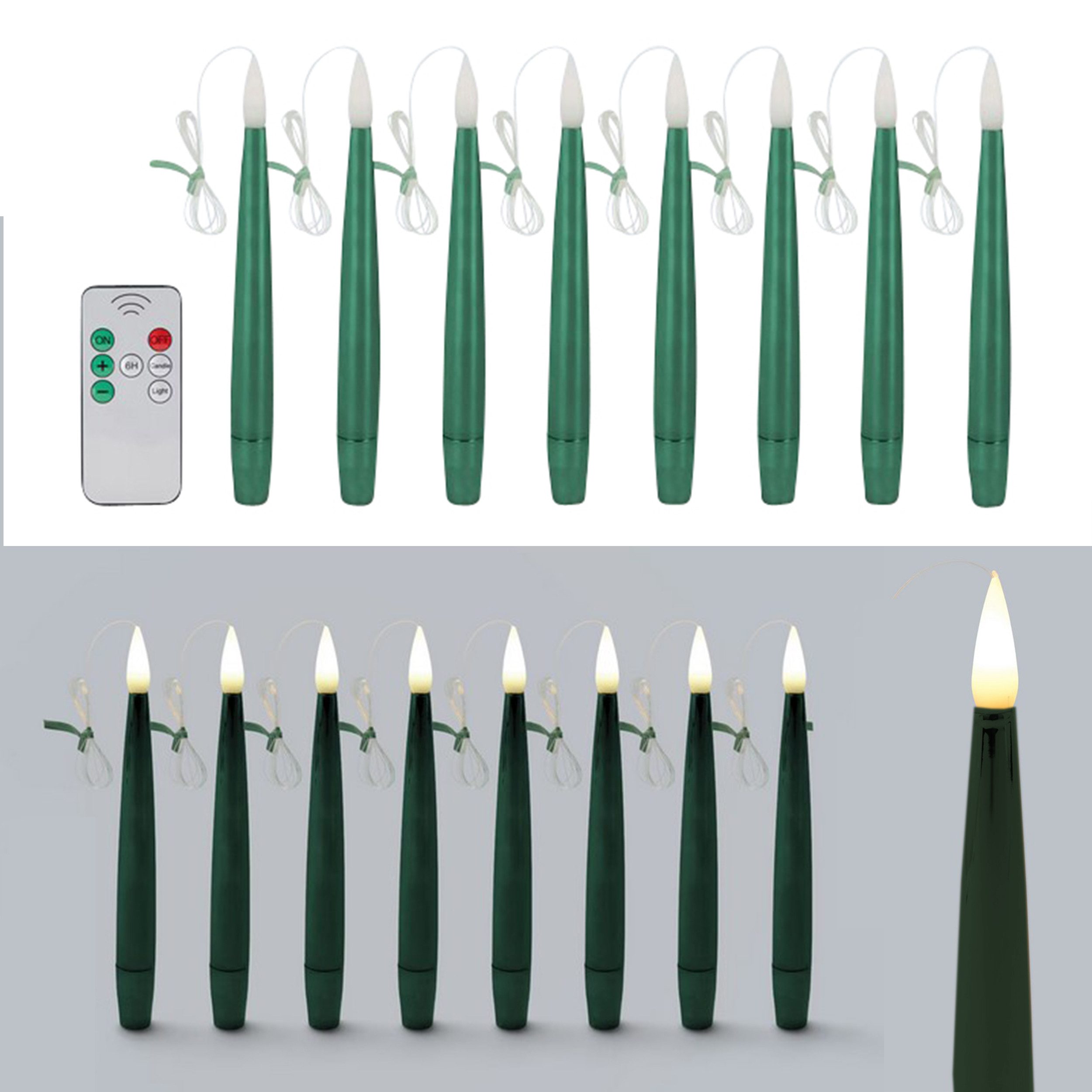 Online-Fuchs Christbaumkerzen 8 schwebende LED Weihnachtskerzen günstig online kaufen