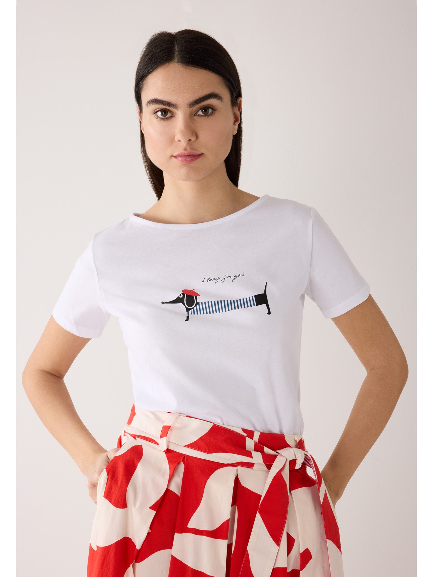 MORE&MORE T-Shirt T-Shirt mit Dackelprint günstig online kaufen