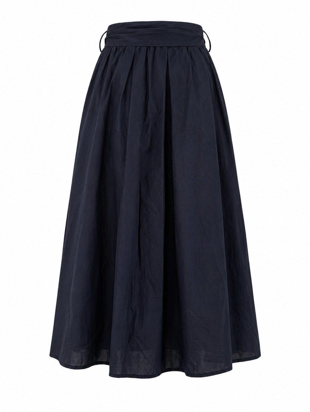 Mississhop A-Linien-Rock Damen Maxi Rock mit Schleife – Baumwollrock mit hohem Bund GR. S/M