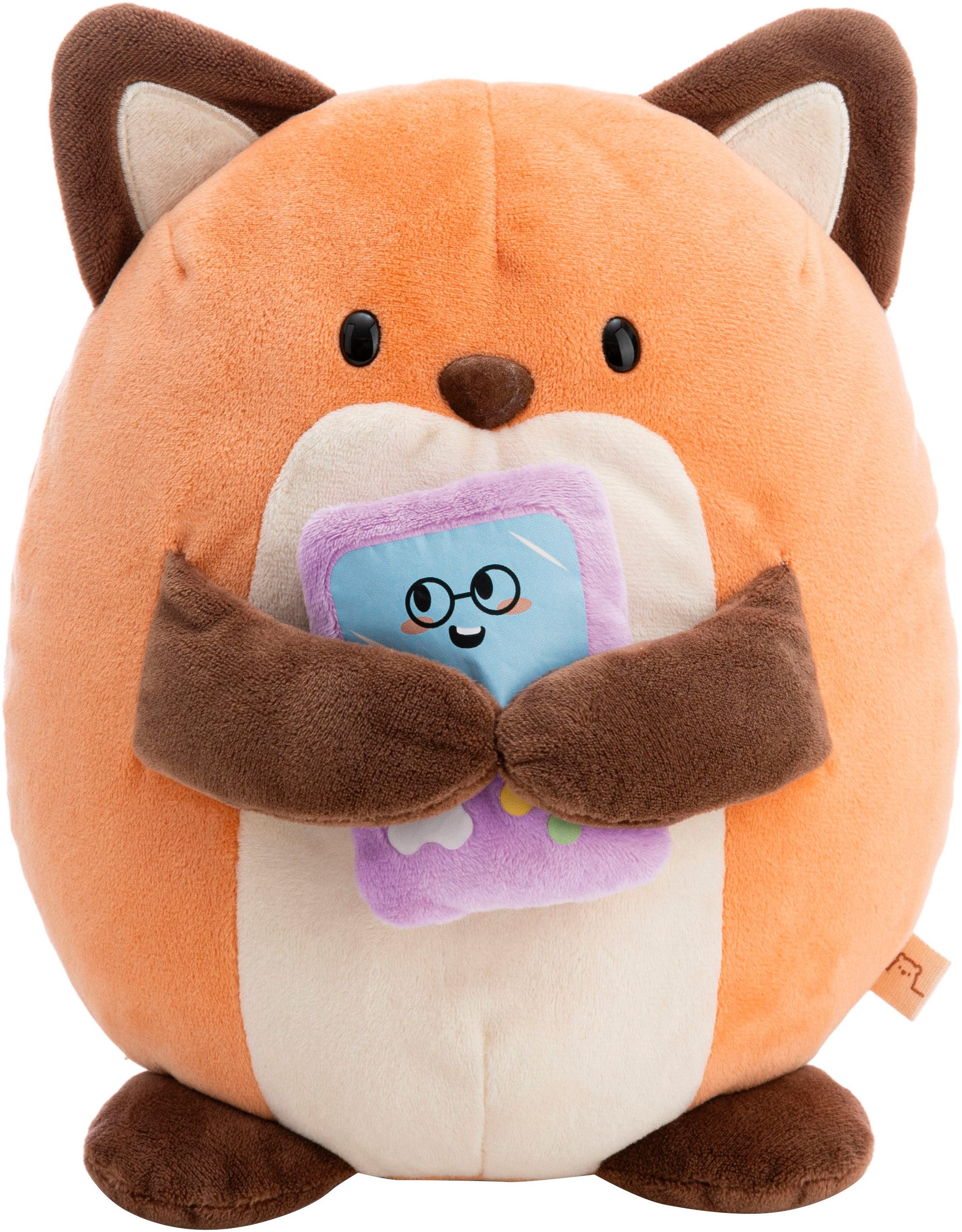 Nici Kuscheltier mymochi, Fuchs Geeks 27 cm mit Video Spiel