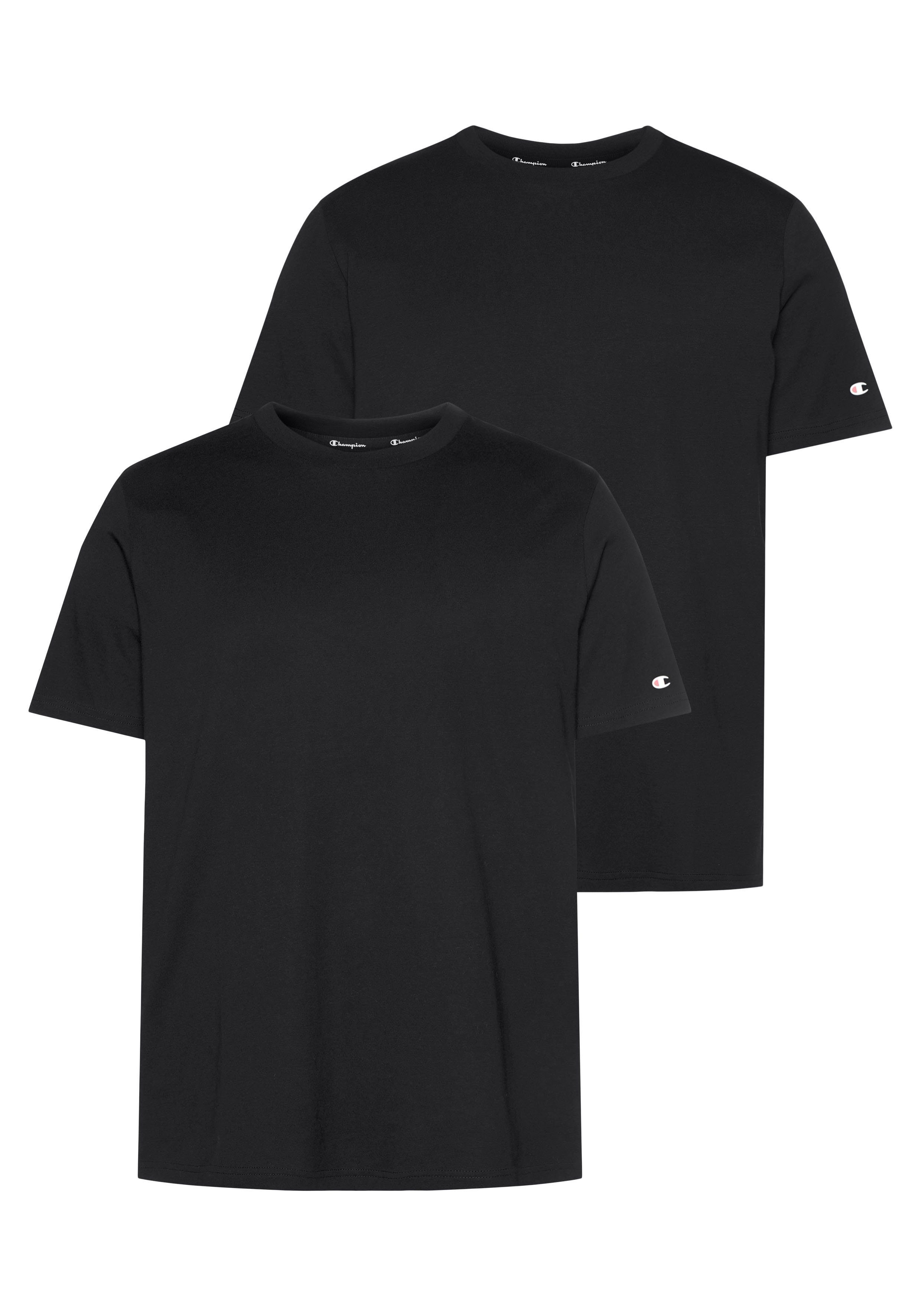 Champion T-Shirt Classic 2pack Crewneck T-Shirt (Packung, 2-tlg) schwarz