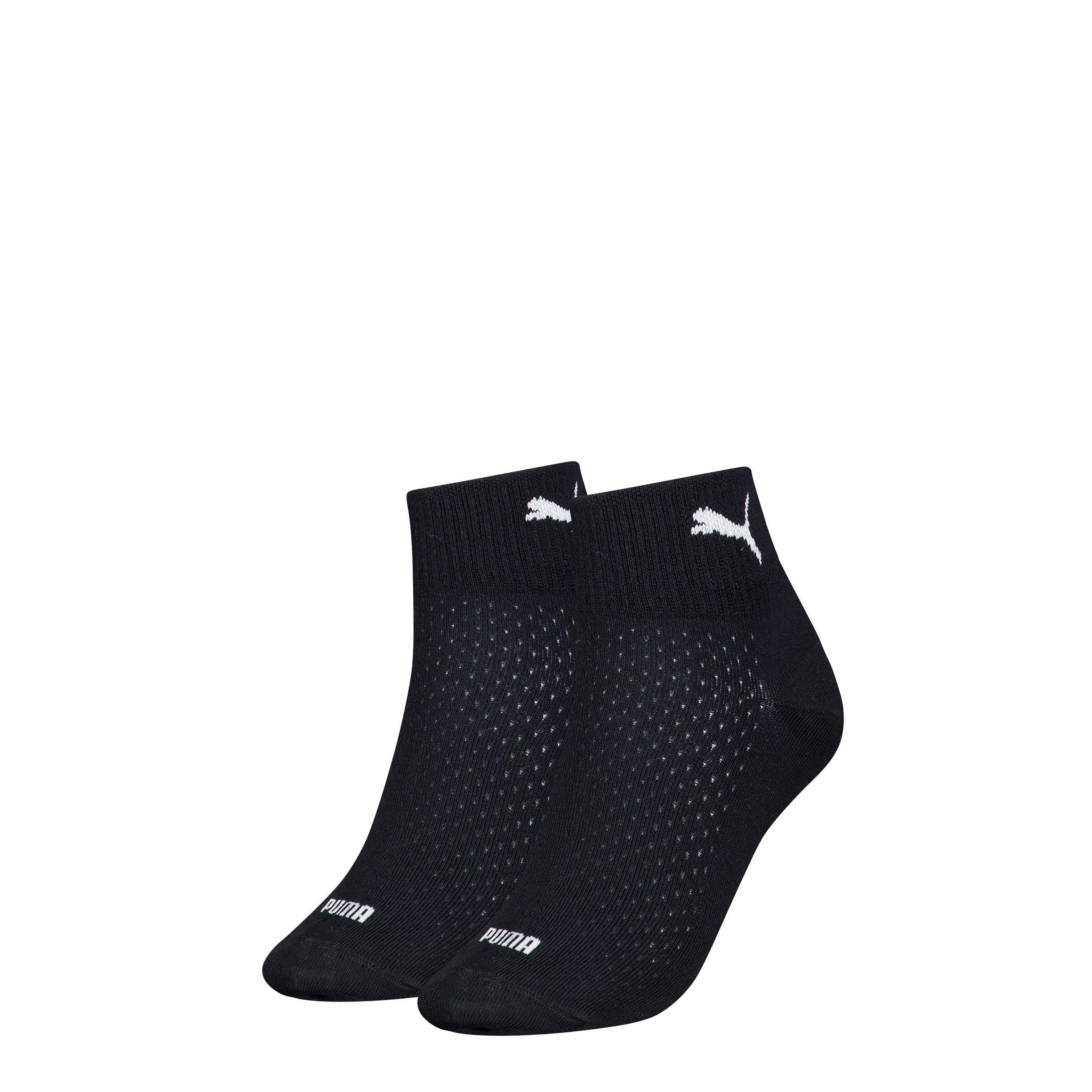PUMA Kurzsocken PUMA WOMEN QUARTER 2P (2 Paar) atmungsaktives Mesh zur Belüftung, um kühl und trocken zu bleiben