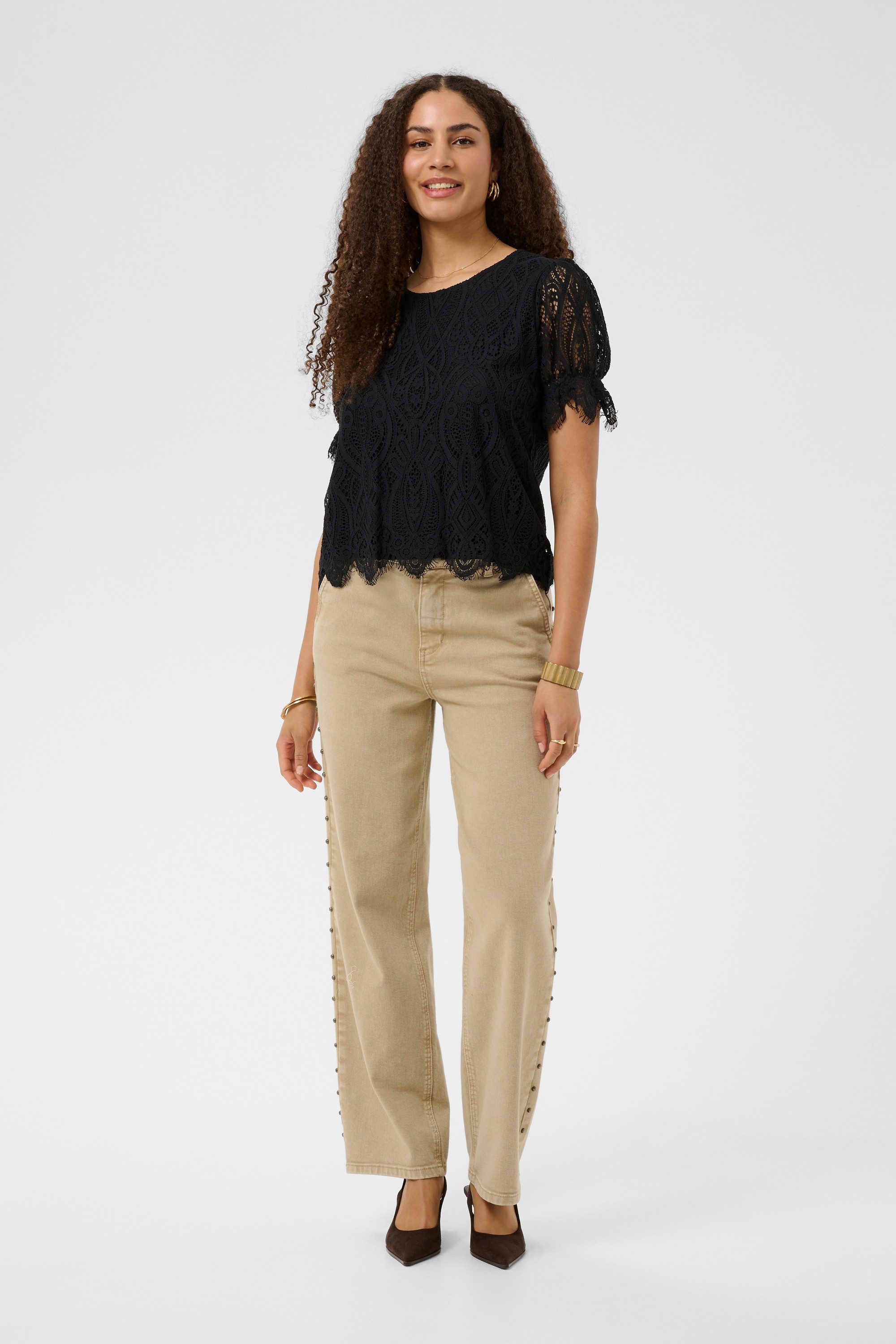 Cream Kurzarmbluse Bluse kurzarm CRDith