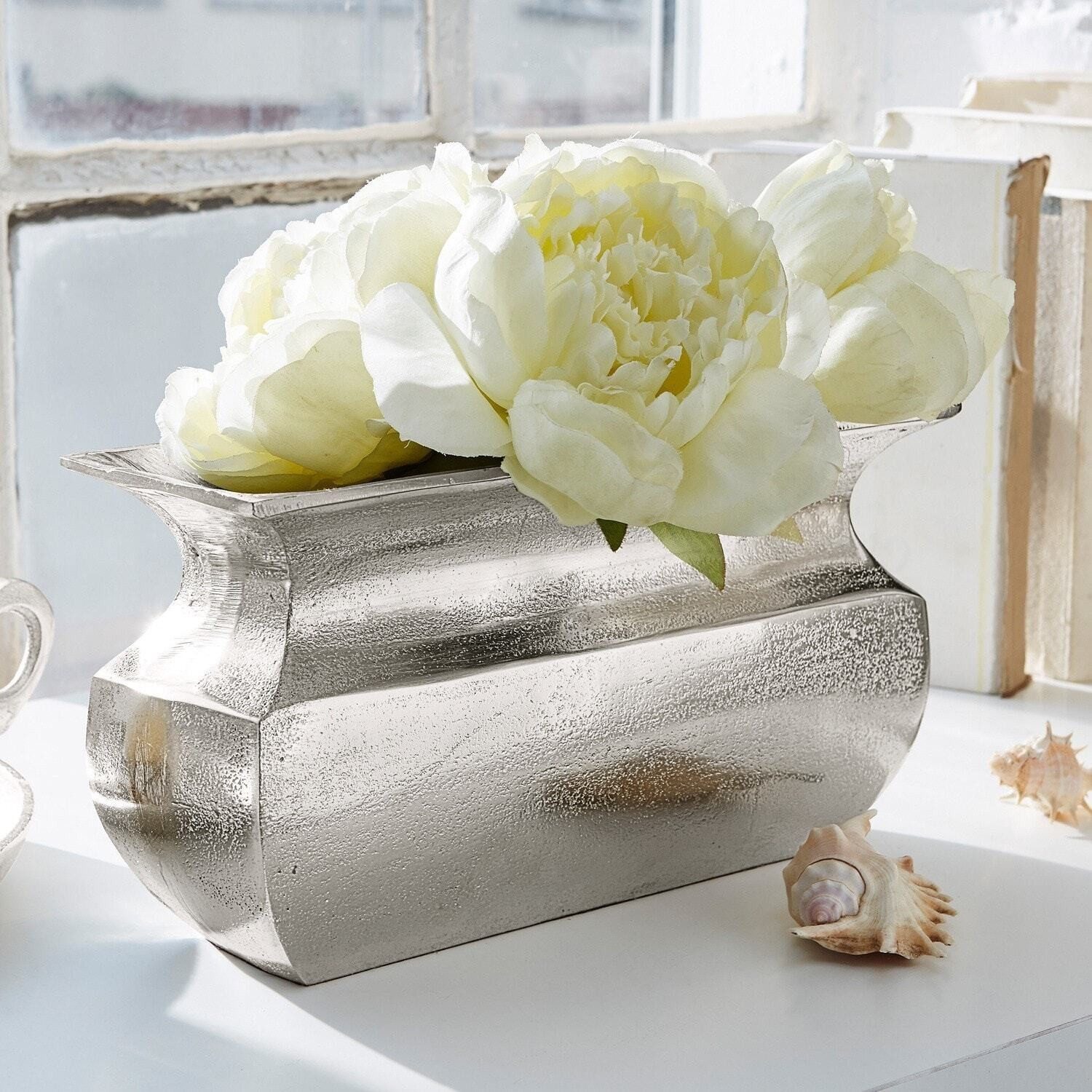 Mirabeau Tischvase Vase Cyrian silber günstig online kaufen