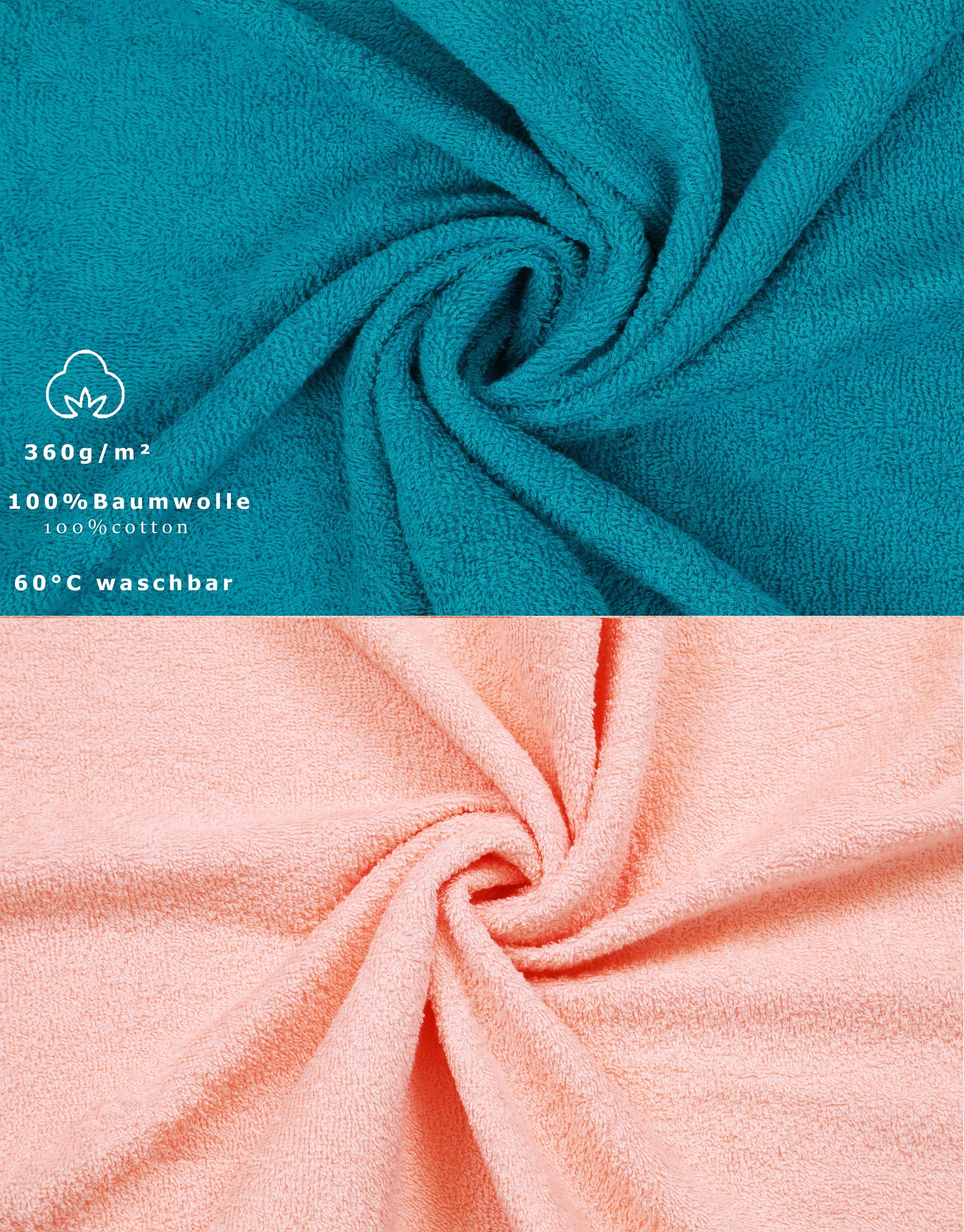 Betz Handtuch Set 6 Stück Palermo 2x Liegetücher 70x140 cm 4x Handtücher 50x100 cm, 100% Baumwolle