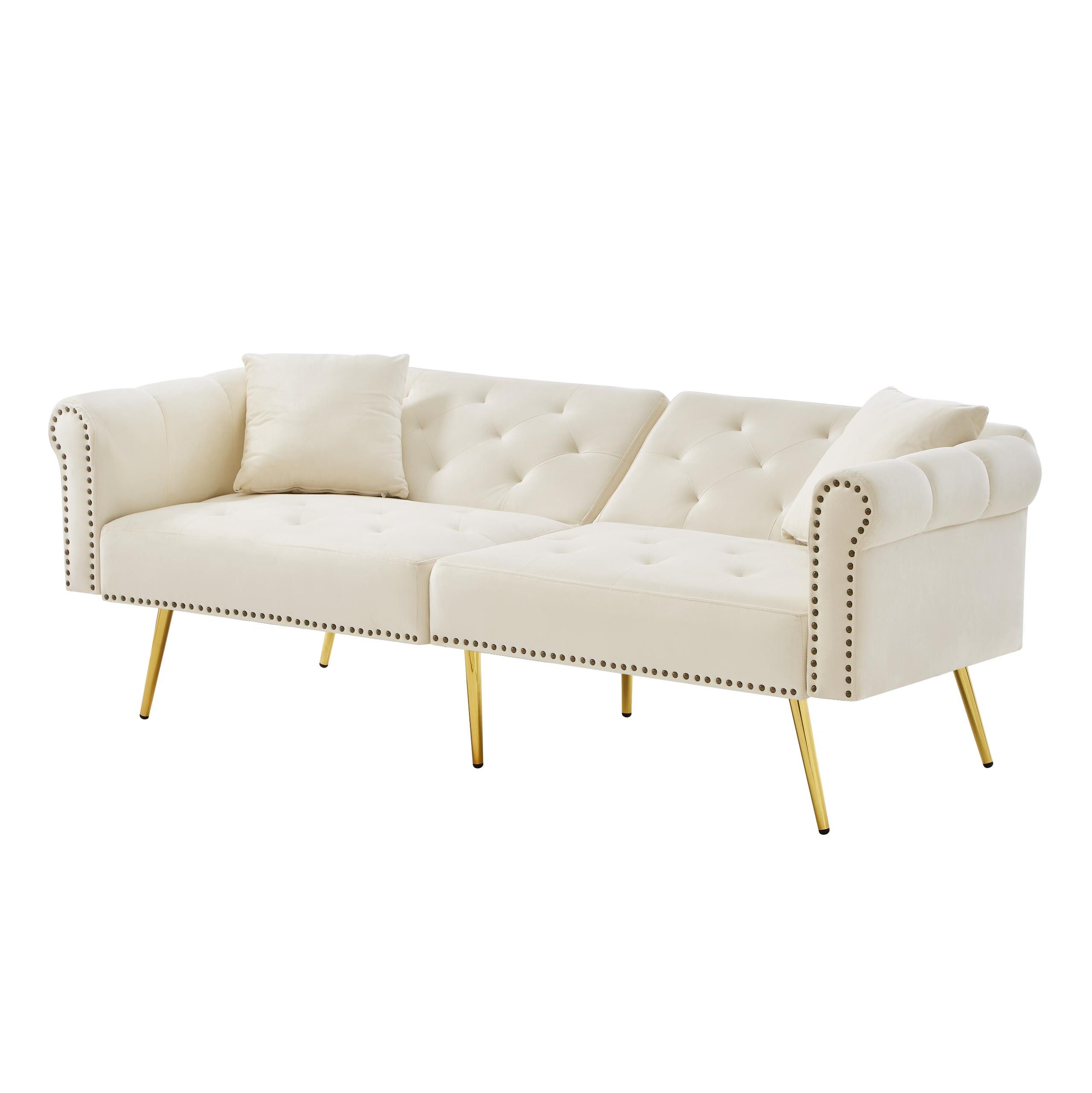 OKWISH Schlafsofa 2-Sitzer-Sofa mit Schlaffunktion, Wohnzimmersofa günstig online kaufen