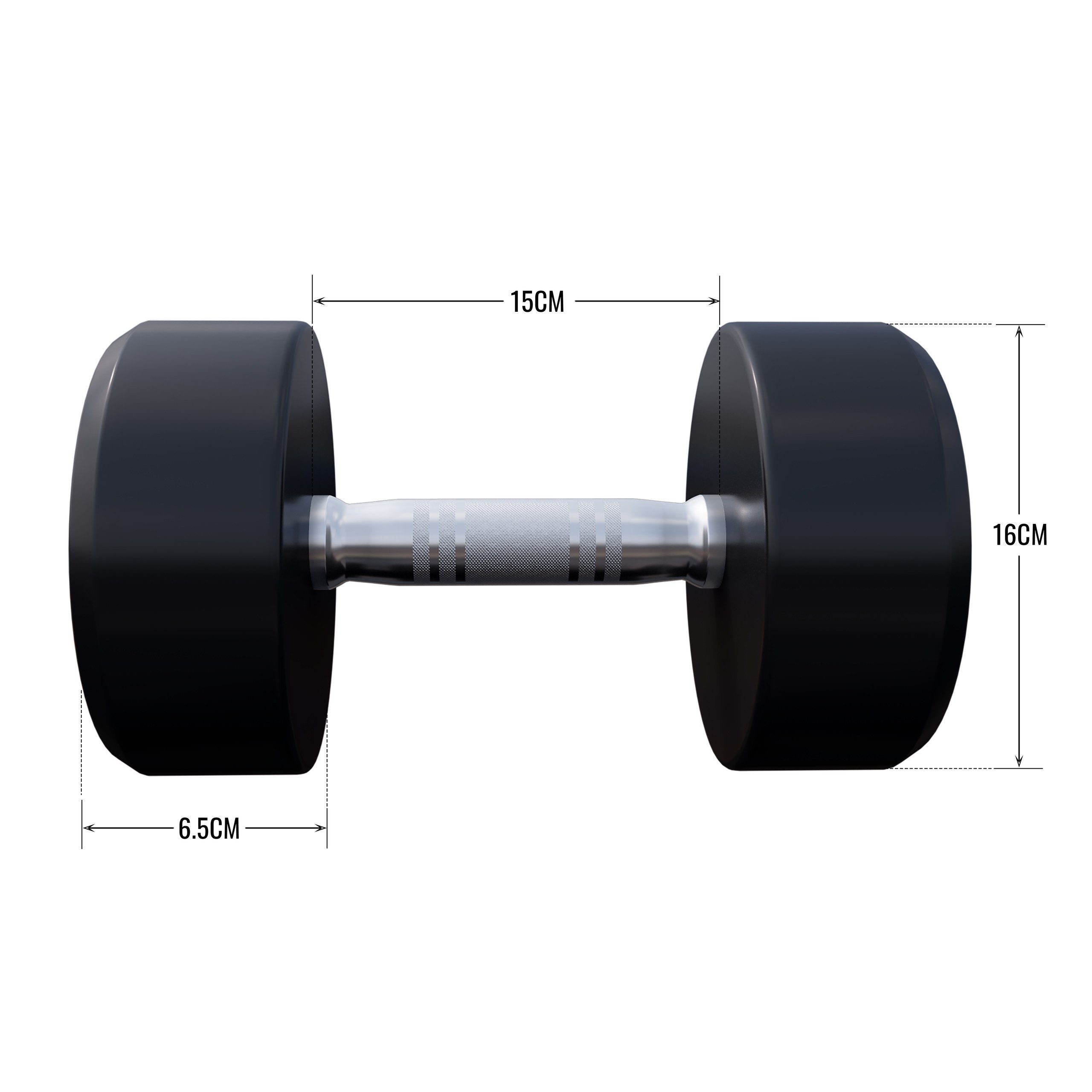 bis Gusseisen, 2,5 kg (2X12,5 SPORTS Einzeln/2er von KG KG) Set, Kurzhantel Gummi, Schwarz Gewichte, 40 GORILLA 25