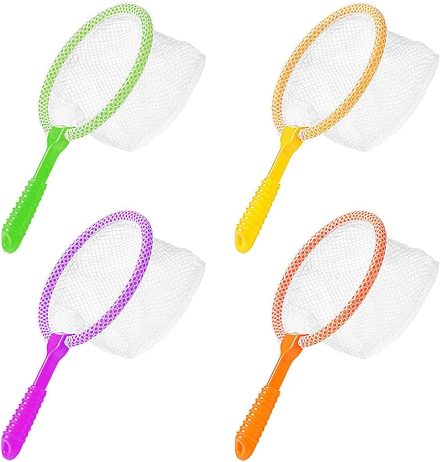 FELIXLEO Сачки 4 Stück Kinder Fischernetz 23cm Bunt Insektenfänger Strandspielzeug (1-St)