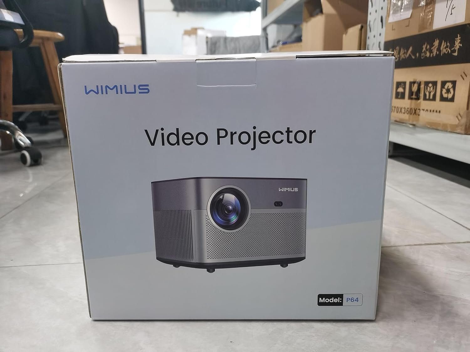 WiMiUS Portabler Projektor videoprojektor px, 4k-unterstützung) (1920x1080 projektor Autofokus trapezkorrektur