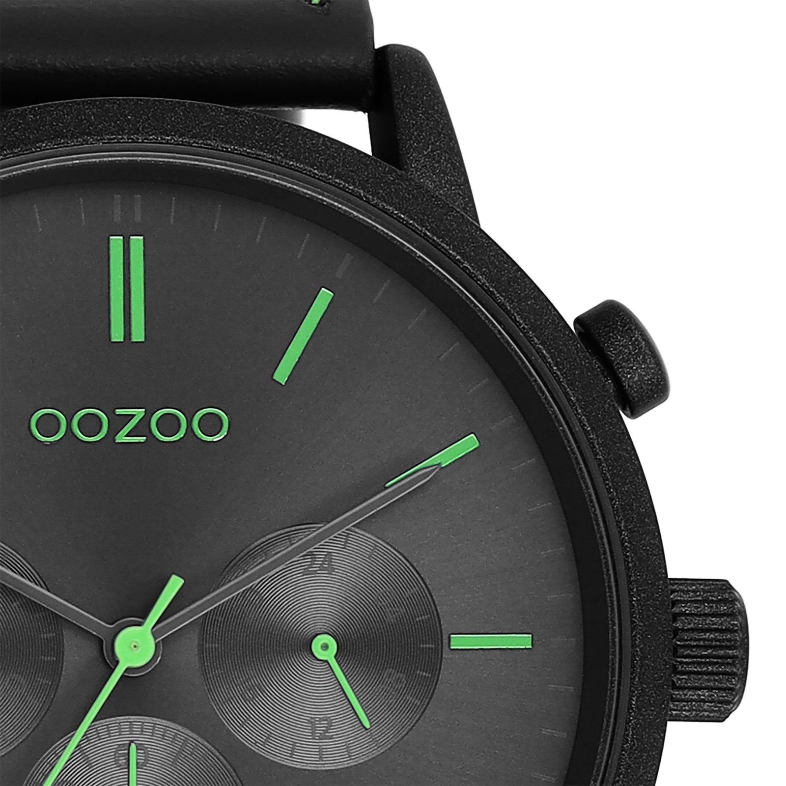 OOZOO Quarzuhr Oozoo Herren Armbanduhr Timepieces Analog, (Analoguhr), Herrenuhr rund, extra groß (ca. 50mm) Lederarmband, Fashion-Style