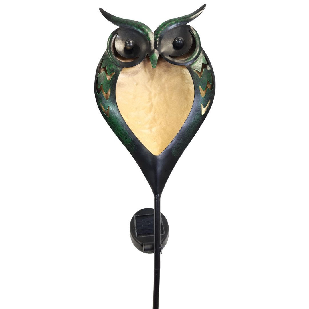 abc HOME LED Gartenleuchte Gartenstecker Eule, LED, Solarpanel, Lichtsensor günstig online kaufen