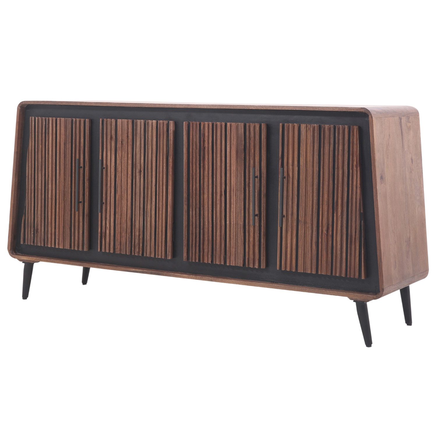 Marrakesch Orient & Mediterran Interior Sideboard Sideboard Adelgis 160 cm Modernes Design mit Lamellenfront (1 St), Handarbeit
