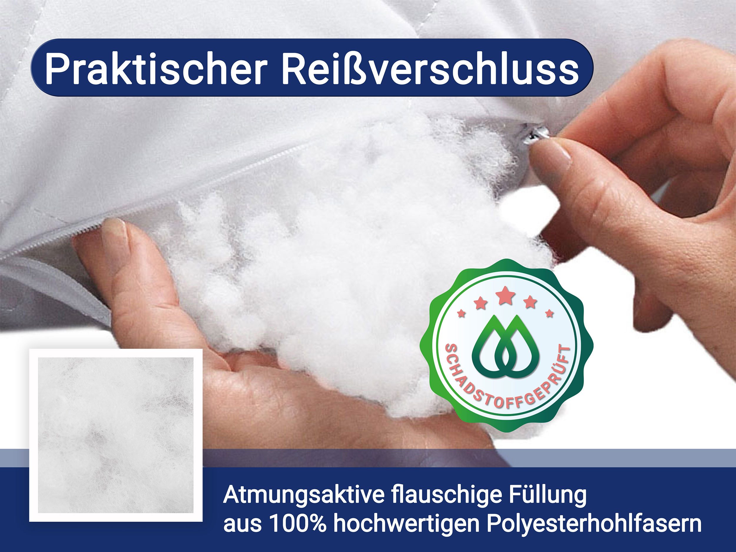 ZOLLNER Nackenrolle, 1-tlg., 15 x 40 cm, 100% Polyester, vom Hotelwäschespezialisten