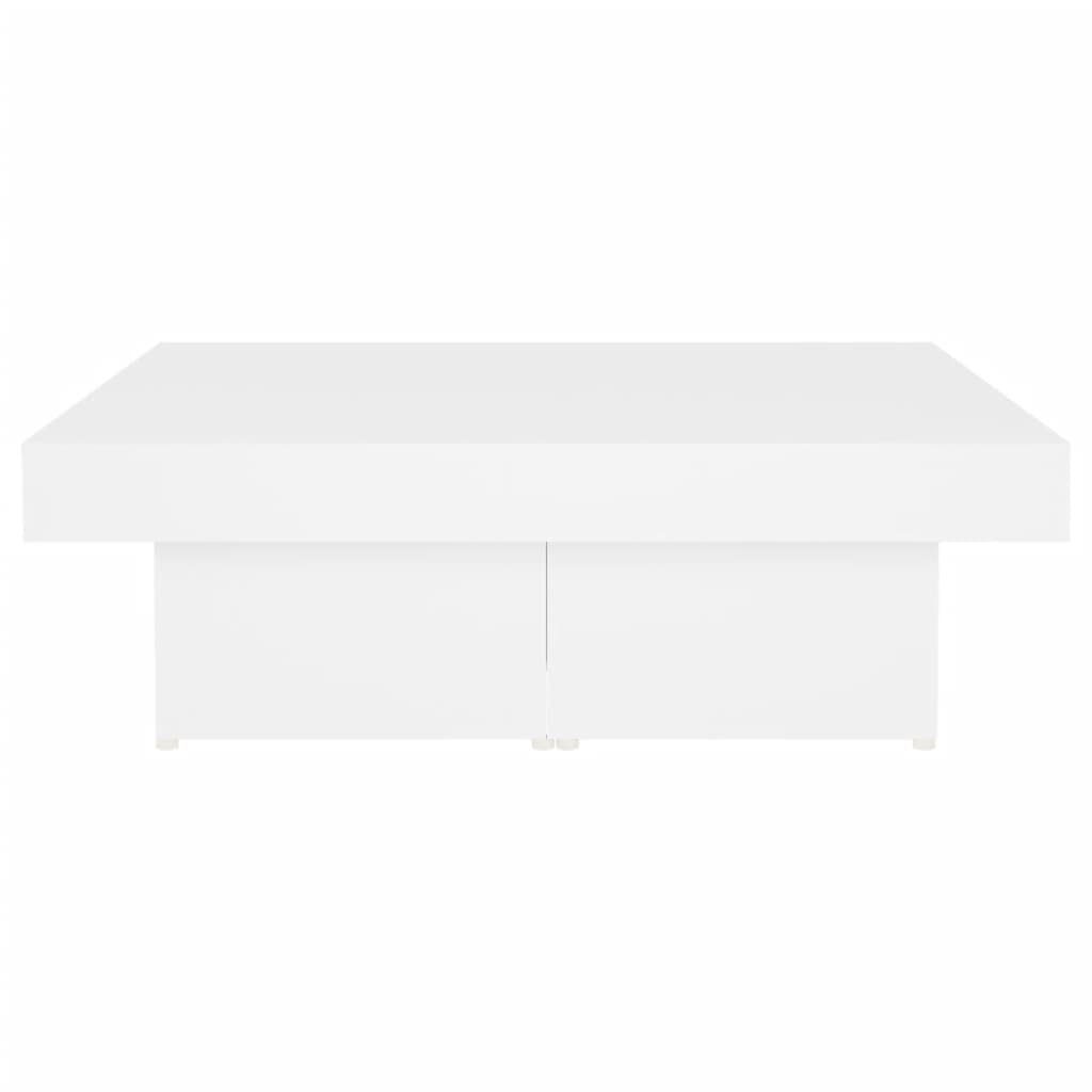90x90x28 cm Couchtisch Spanplatte Weiß furnicato