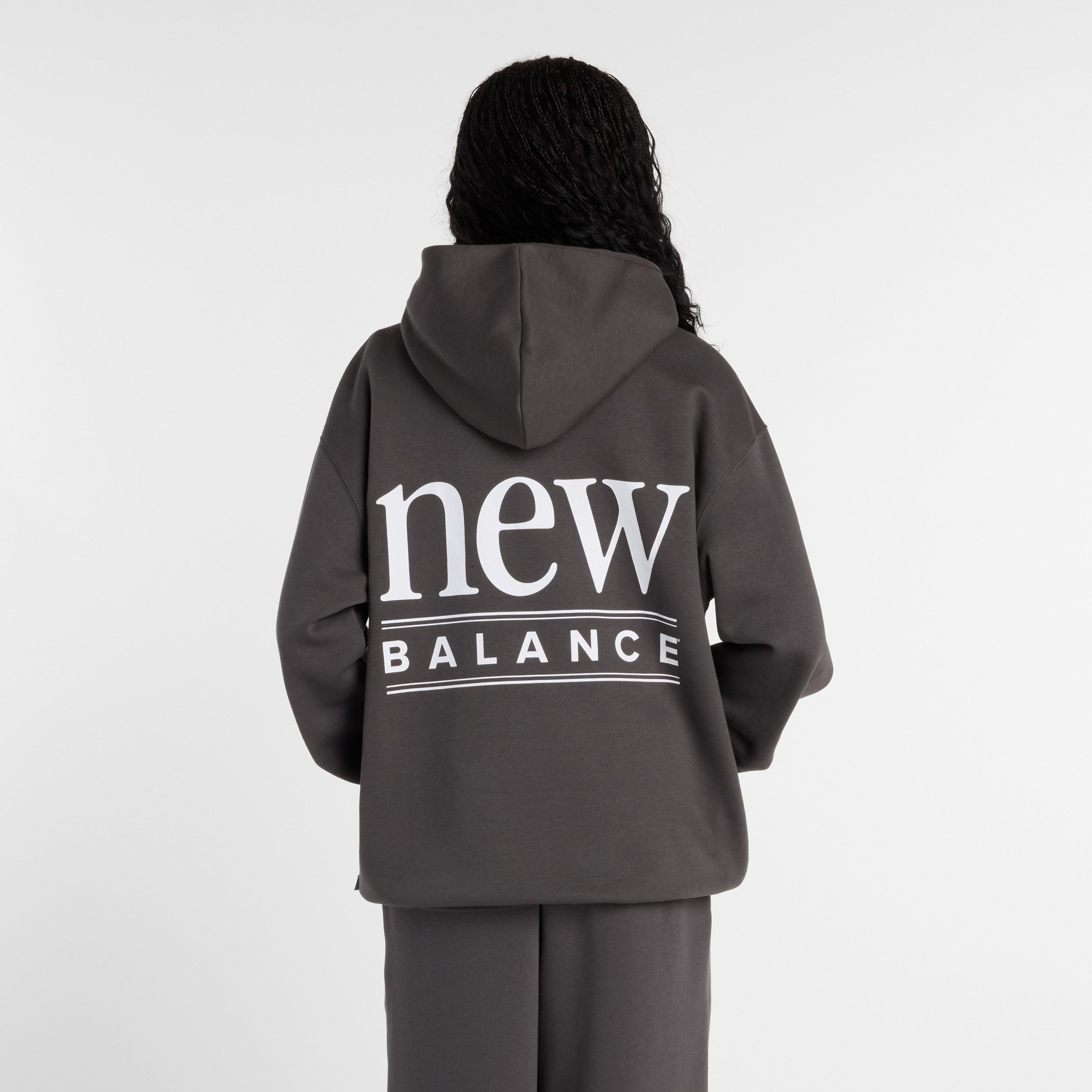 New Balance Kapuzensweatshirt mit Kapuze, ohne Verschluss, aus Baumwolle und Polyester