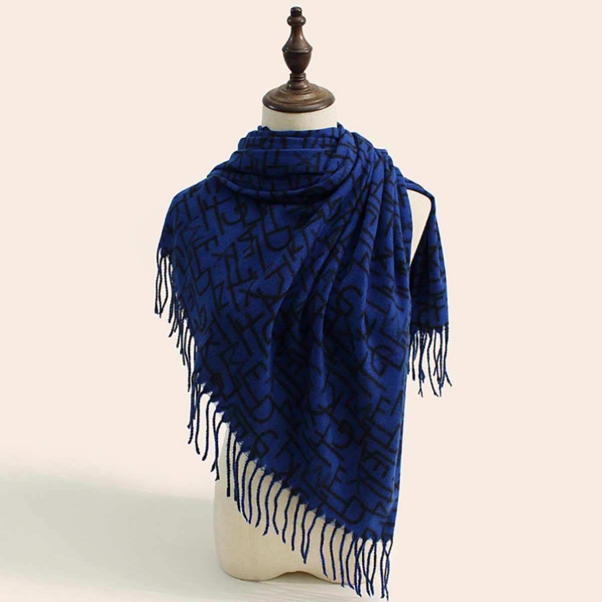 Union Reisen Modeschal Einfacher und modischer warmer Schal, (1-St) blau