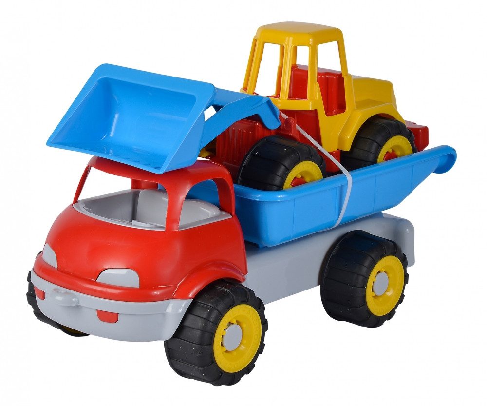Androni Androni LKW Kipper mit Bagger Spielbausteine