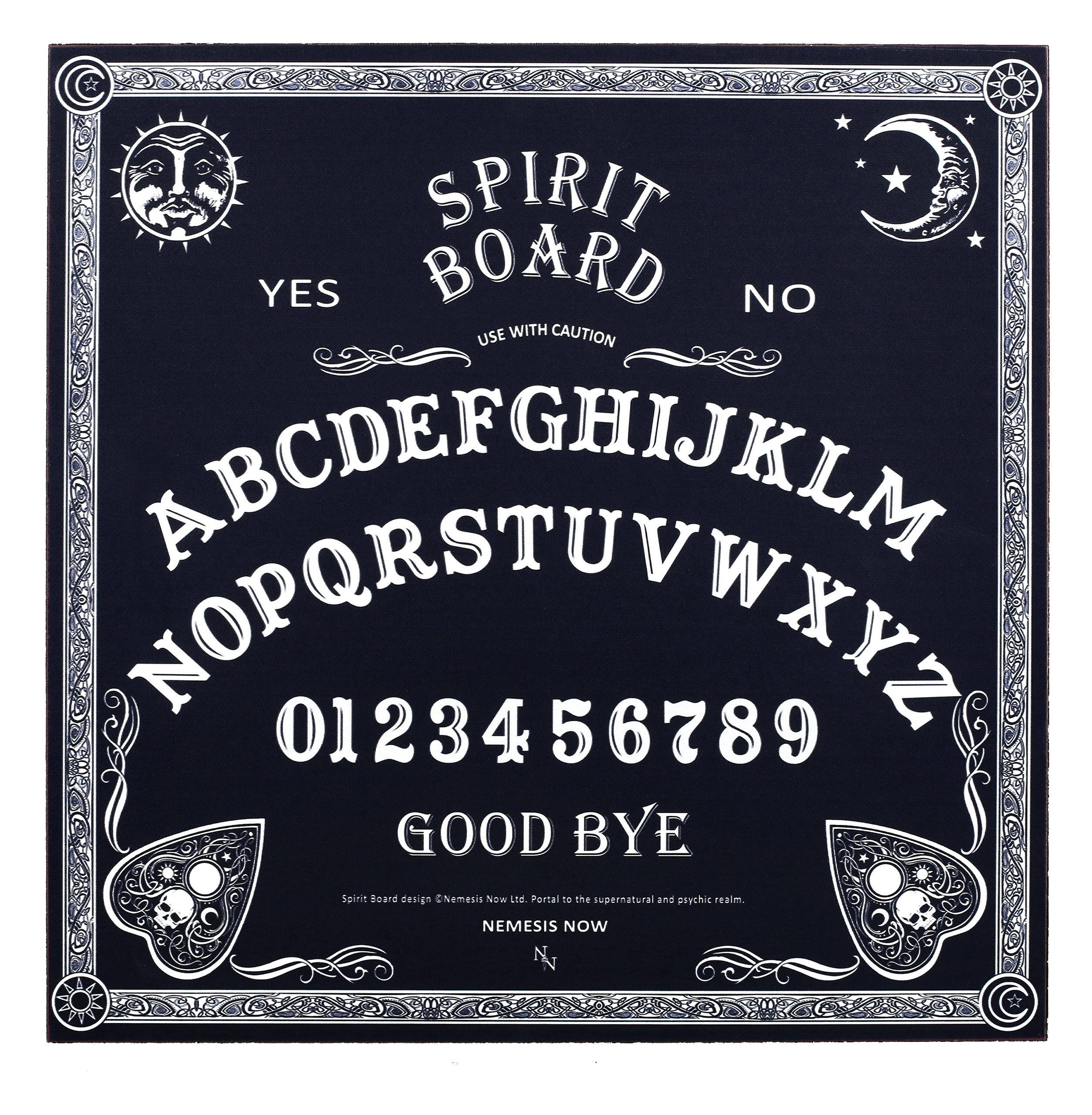 Figuren Shop GmbH Dekoobjekt Wahrsagerbrett - Traditionell in schwarz-weiß günstig online kaufen