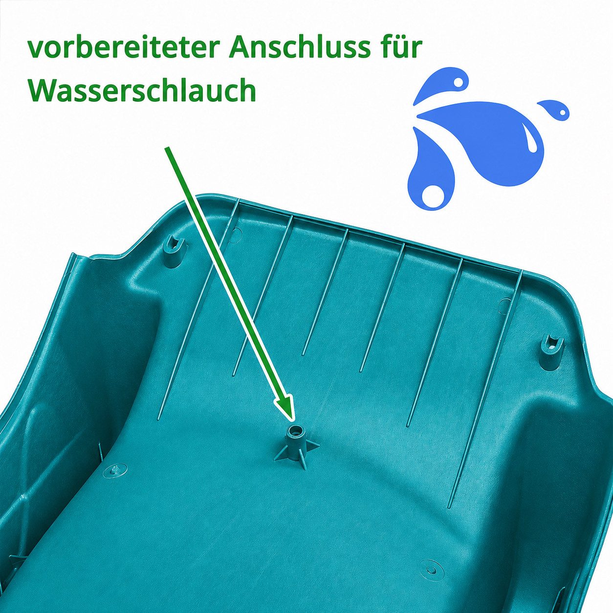ONDIS24 Wellenrutsche Anbaurutsche Hangrutsche mit Wasseranschluss, UV-und witterungsbeständig – Bild 3 von 5