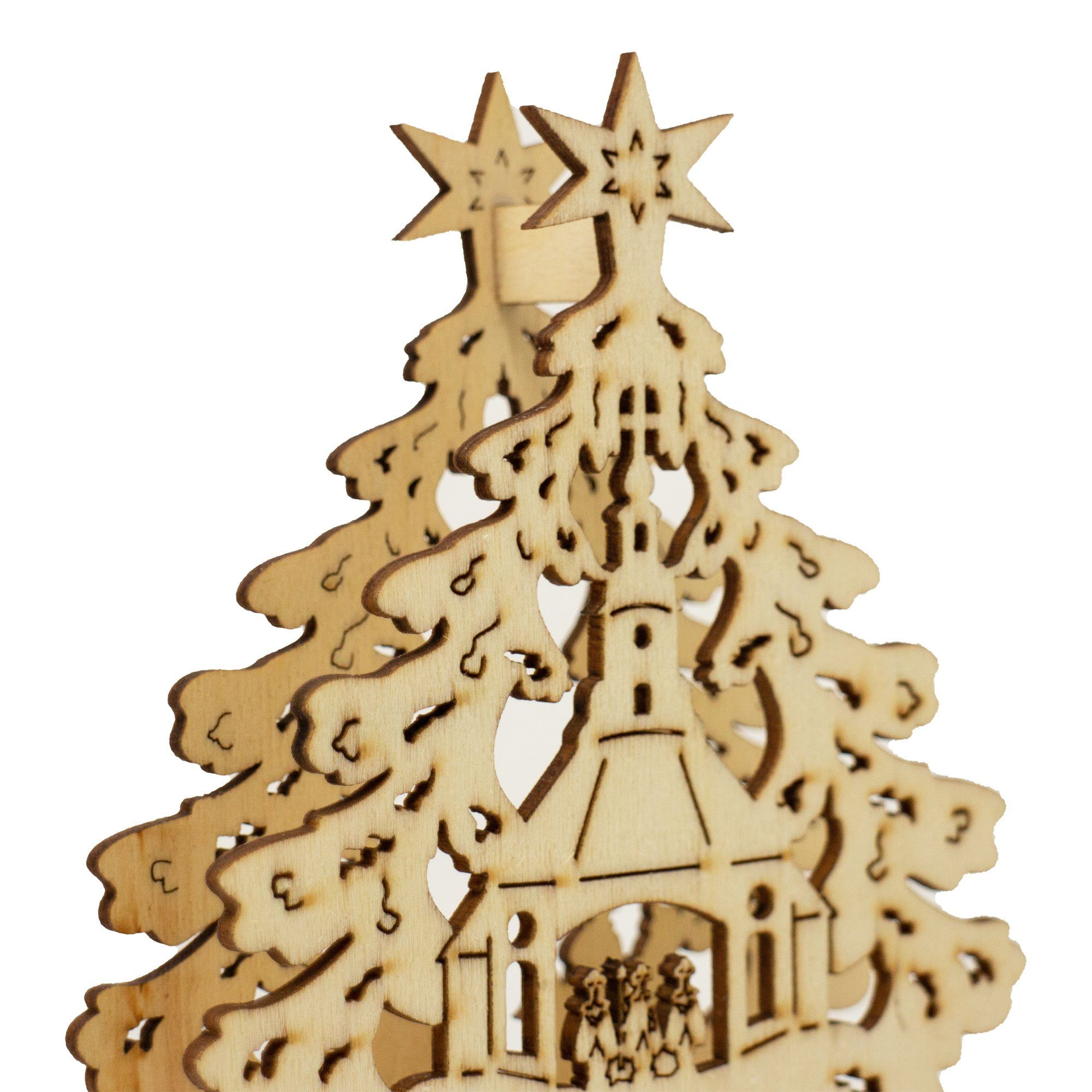 Weihnachten ToCi Deko Tannenbaum Weihnachtsbaum Tisch Weihnachtsfigur Holzaufsteller Holz