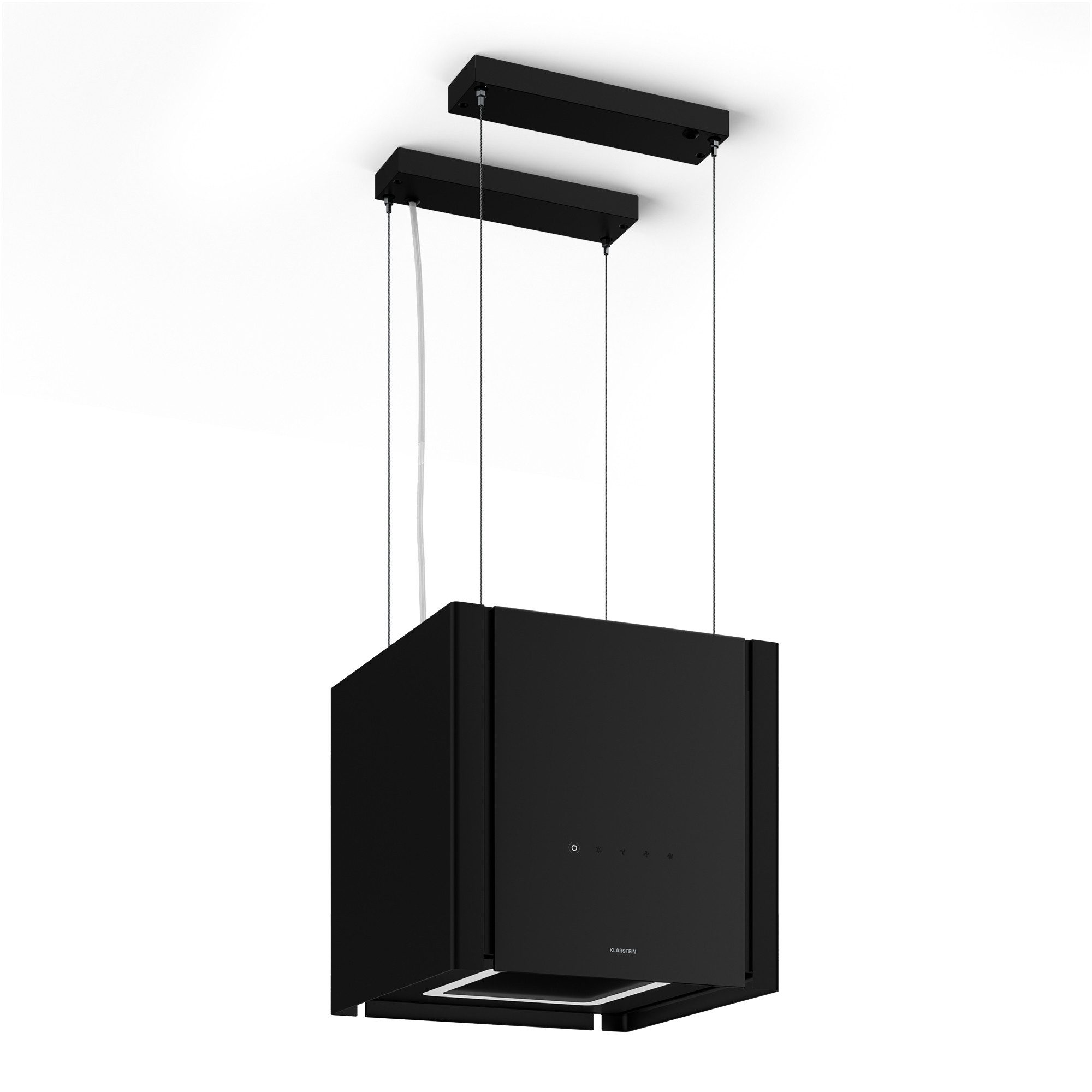 Klarstein Deckenhaube Velaire Velaire, Dunstabzugshaube Umluft Abluft Touch LED Schwarz